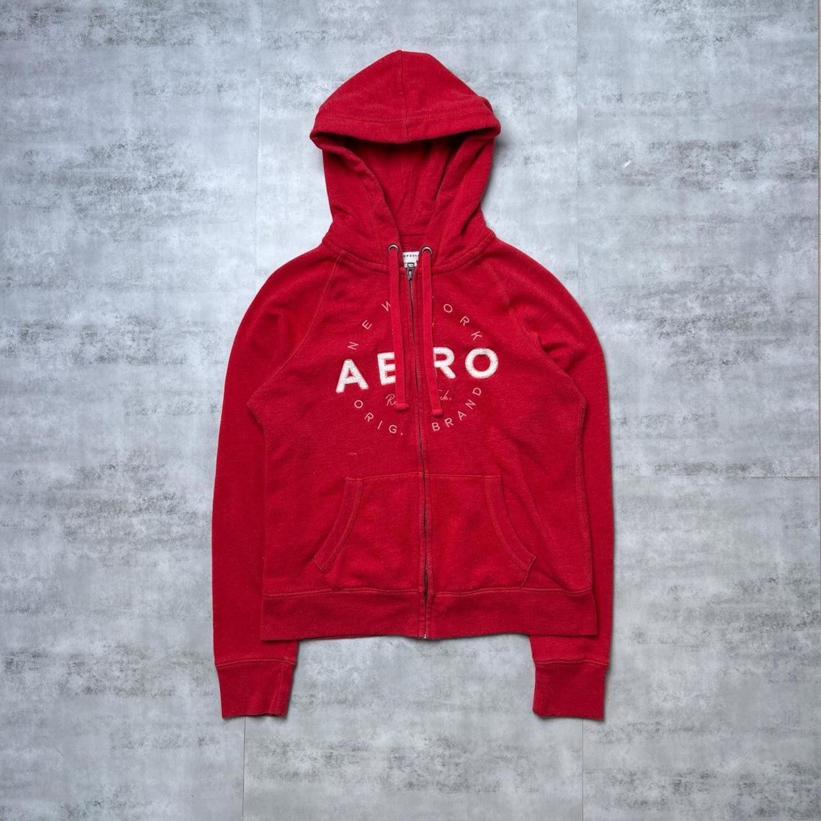 Aeropostale Y2K Aeropostale 00s Red Zip Up Jacket Size M / US 6-8 / IT 42-44 - 6 Thumbnail