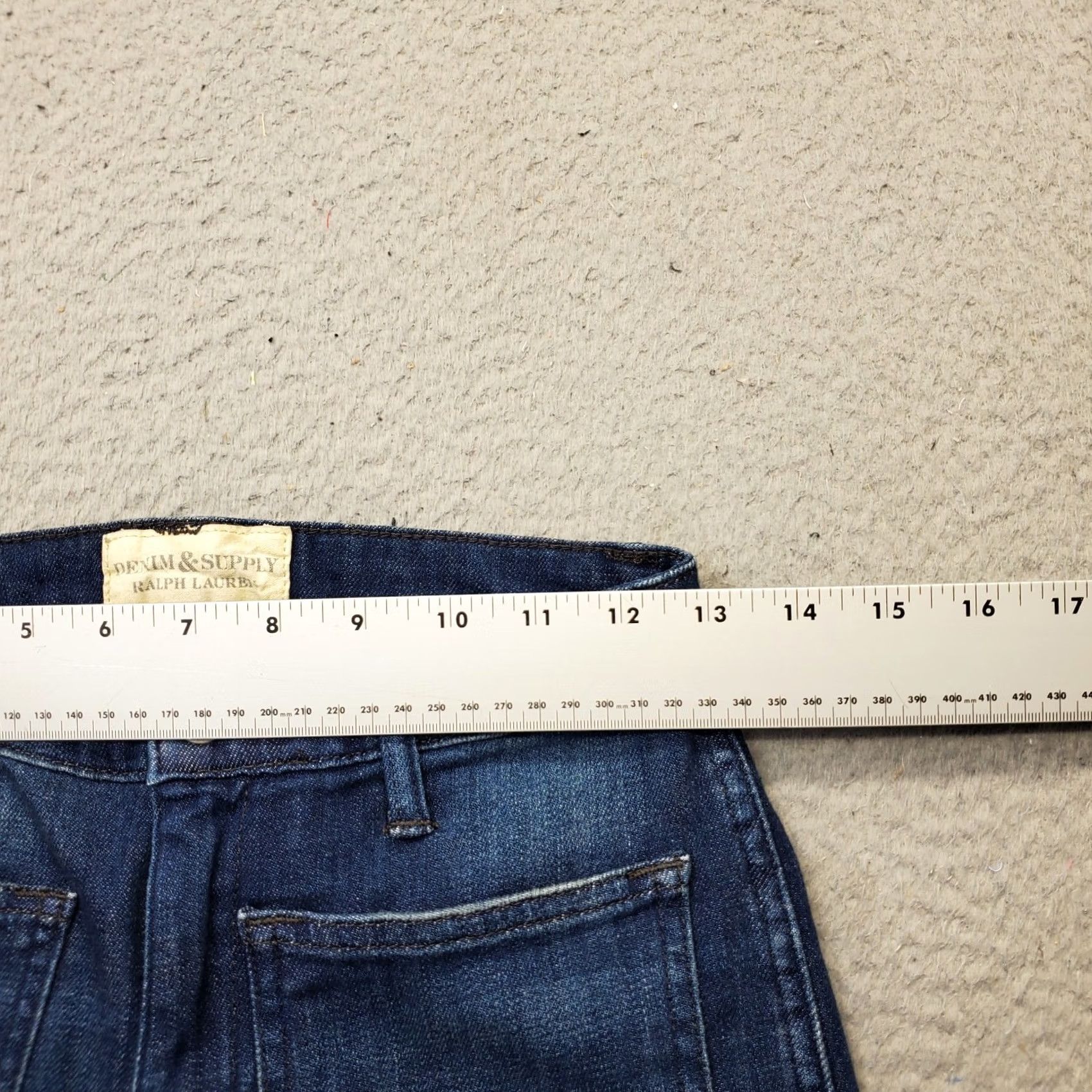 Vintage Denim & Supply Ralph Lauren Jeans Womens 25 Blue 5-Pocket Design Flare Denim Jeans Vintage: No? Size 42" / US 20 - 3 Thumbnail