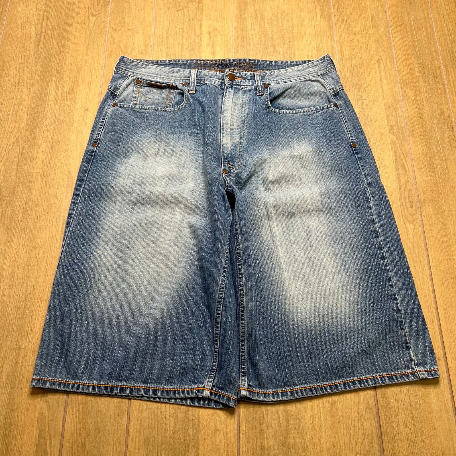 Enyce Vintage ENYCE Shorts Mens 36 Blue Denim Baggy Jorts Y2K Size US 36 / EU 52 - 1 Thumbnail
