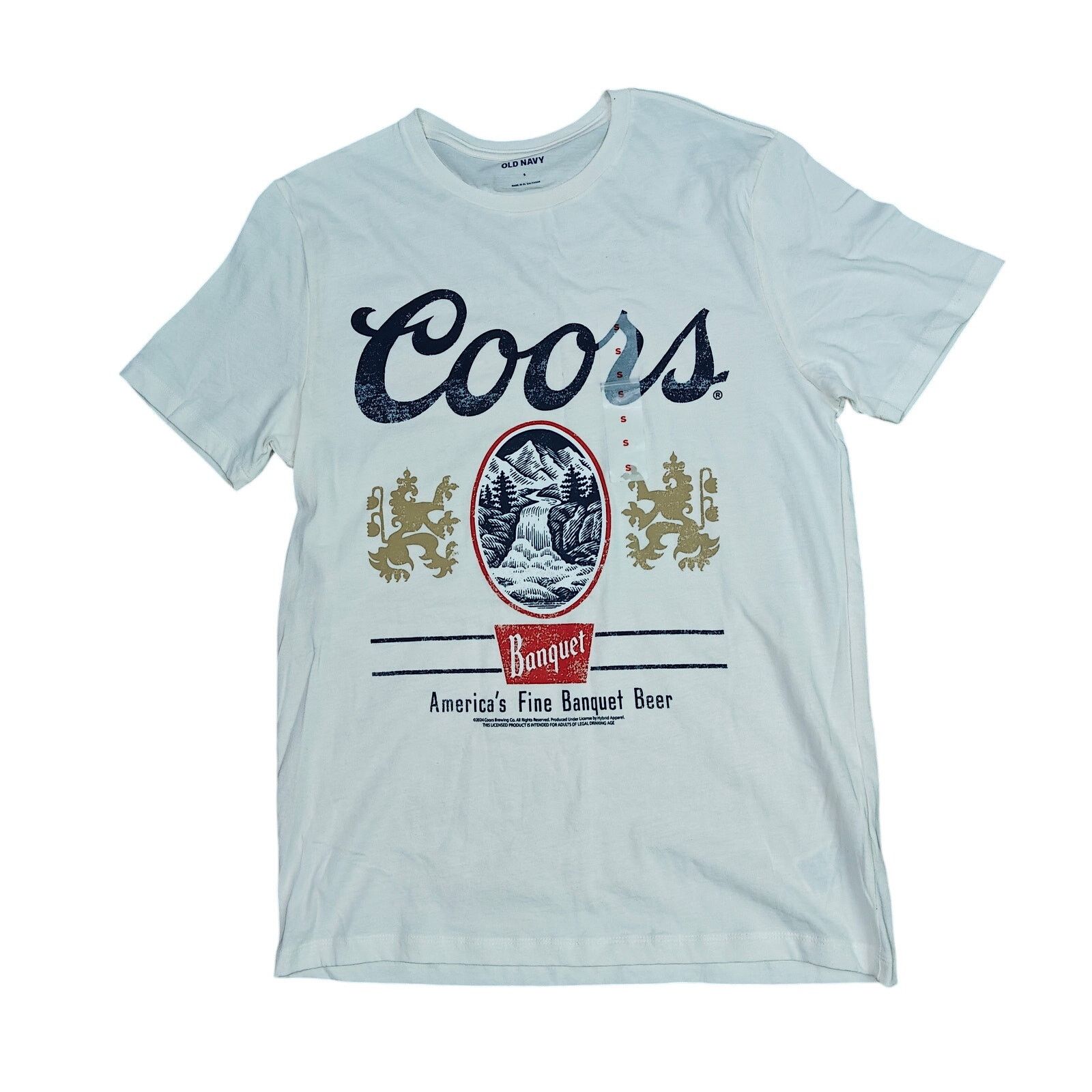 Old Navy Old Navy Coors Banquet T-Shirt Off White Short Sleeve Small Size US S / EU 44-46 / 1 - 1 Thumbnail