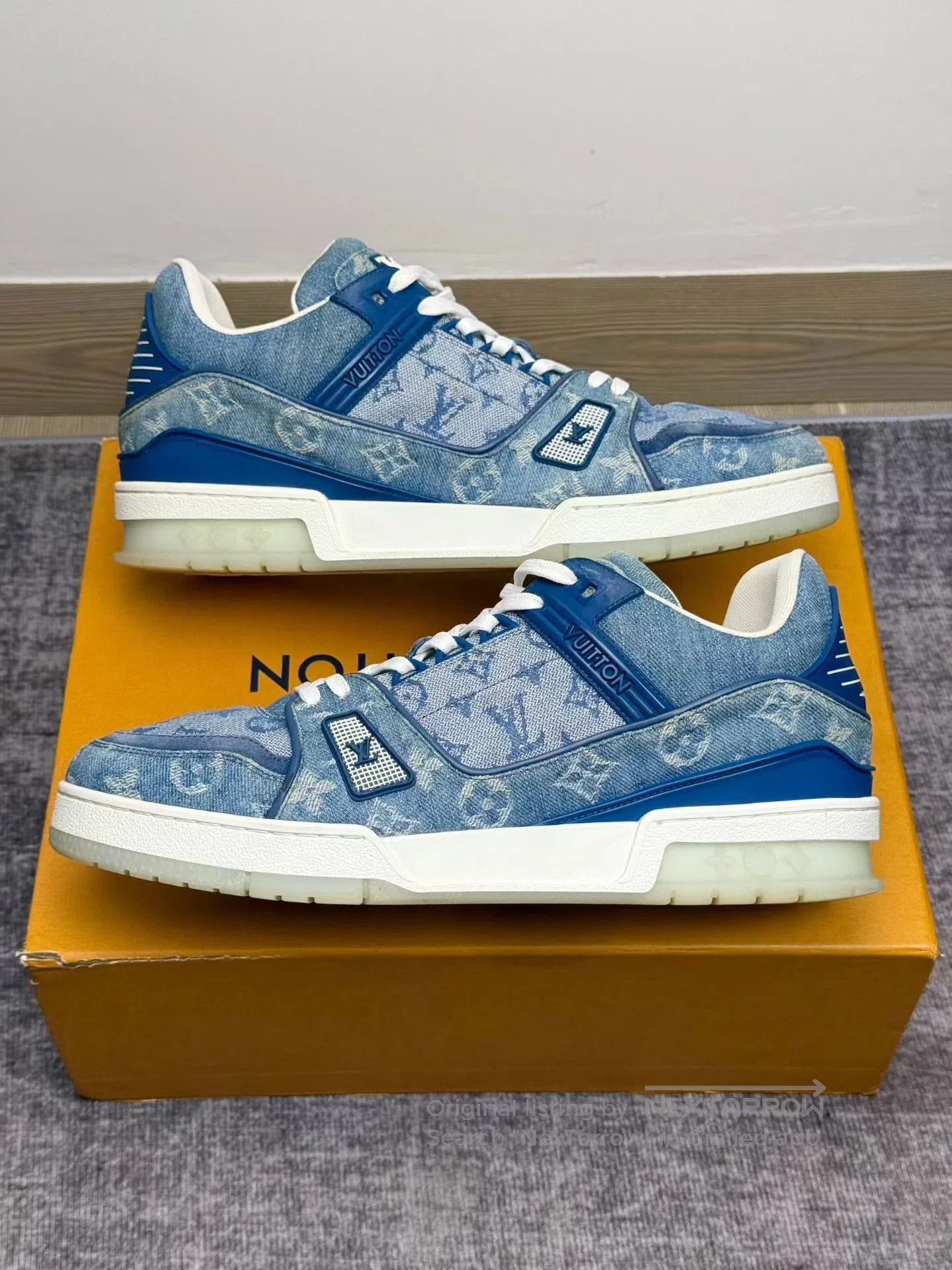 Louis Vuitton Louis Vuitton LV Trainer Blue Sneakers. Size US 8 / EU 41 - 2 Thumbnail