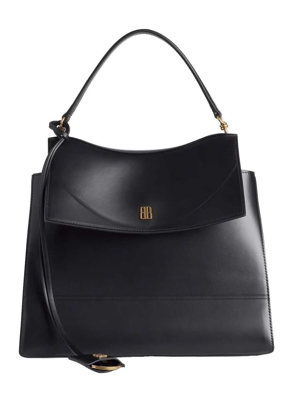 Balenciaga 'Nano' Black Medium Handbag with Adjustable and Removable Shoulder Strap and Embossed Logo Lettering on the Rear in Leather Woman Size ONE SIZE - 1 Thumbnail