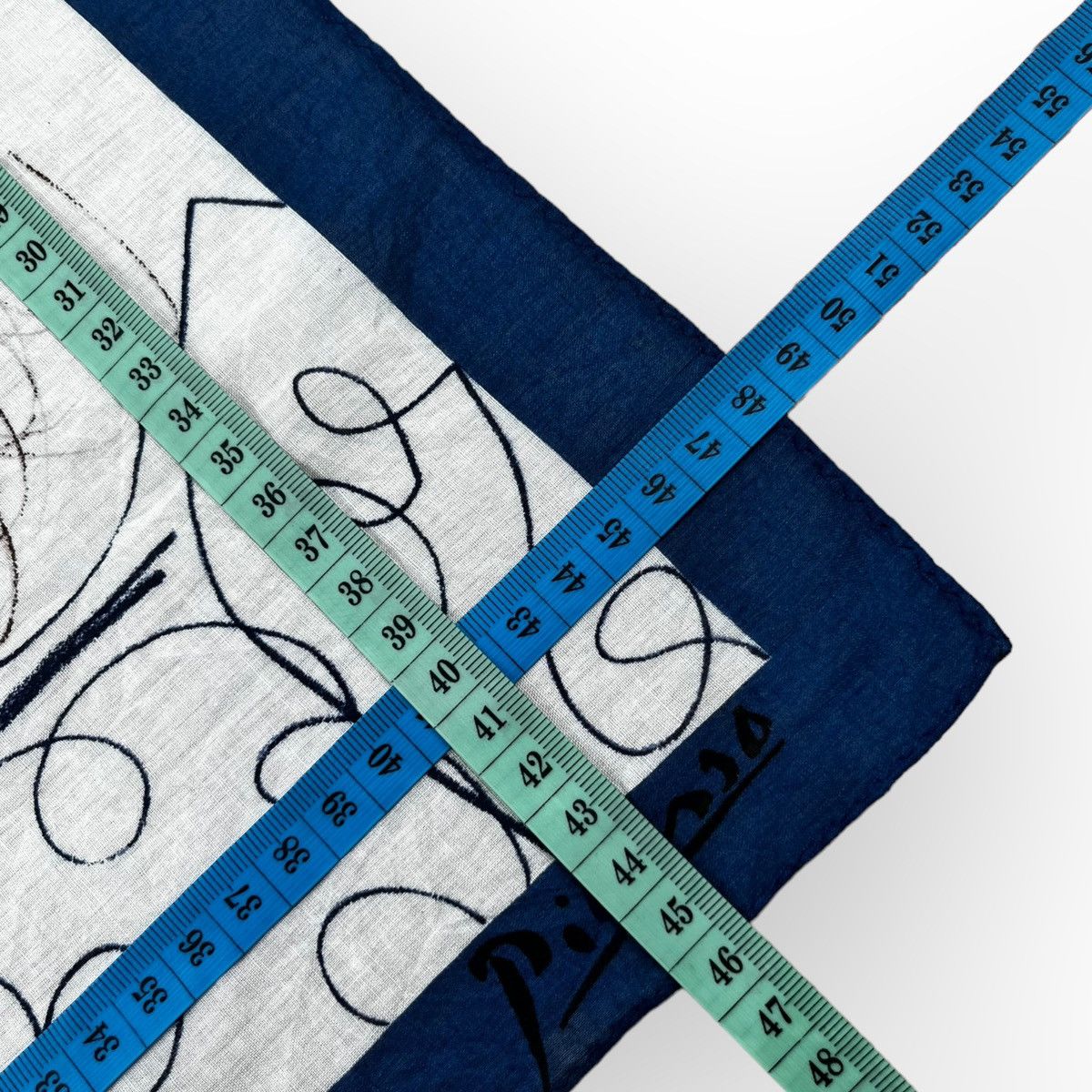 Vintage Picasso 90' Handkerchief Neckerchief Bandana Pocketsquare Size ONE SIZE - 4 Thumbnail