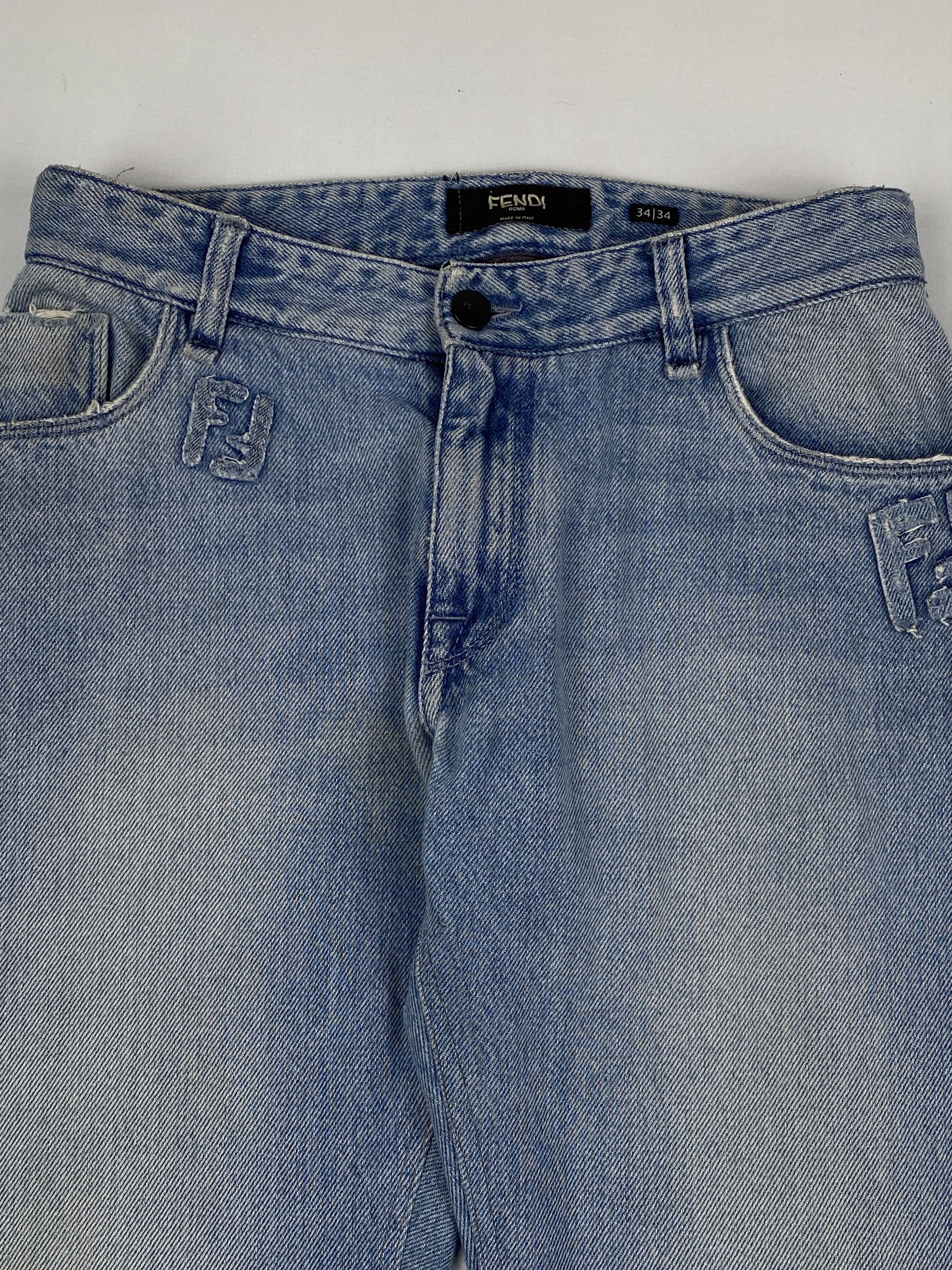 Fendi Stone Washed Jeans Size 24" / US 00 / IT 34 - 3 Thumbnail