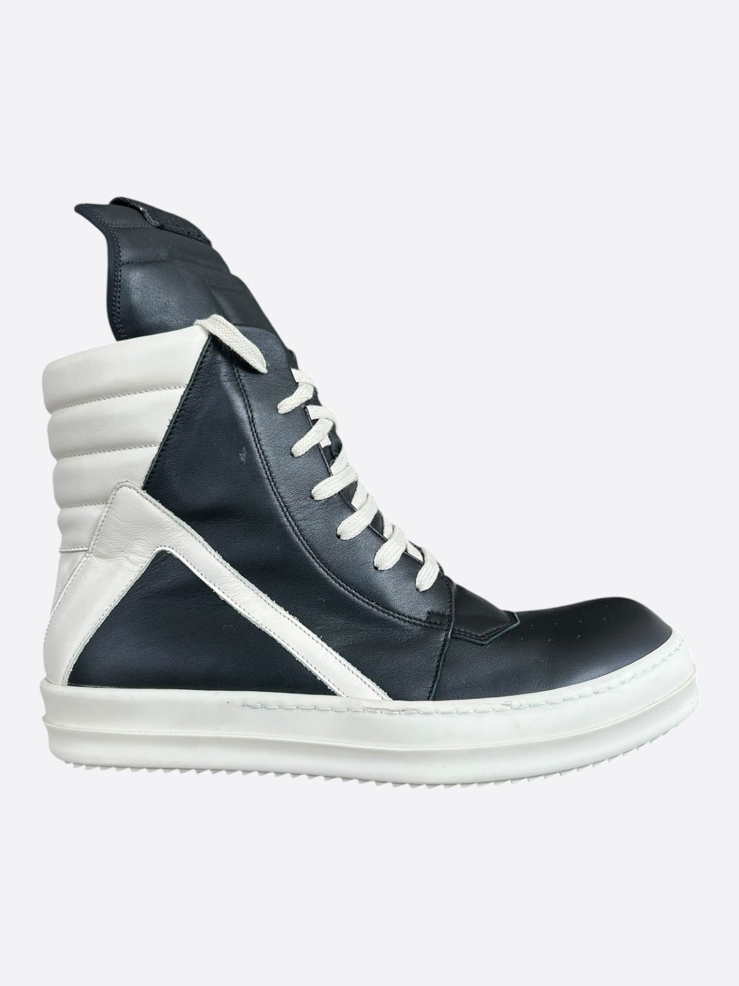 Rick Owens Off-white Mega bumper geobasket sneakers | Grailed