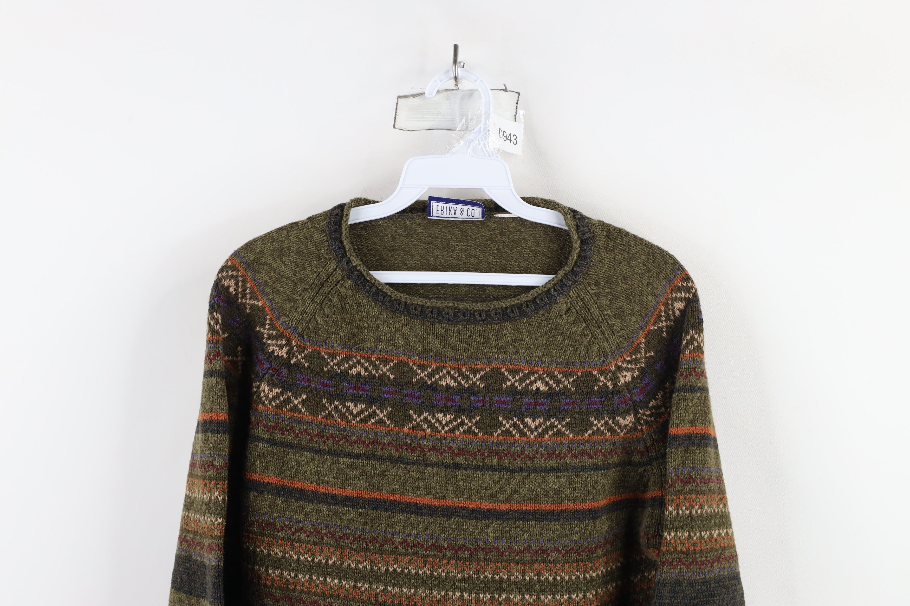 Vintage Vintage 90s Streetwear Rainbow Fair Isle Marled Knit Sweater Size M / US 6-8 / IT 42-44 - 2 Thumbnail