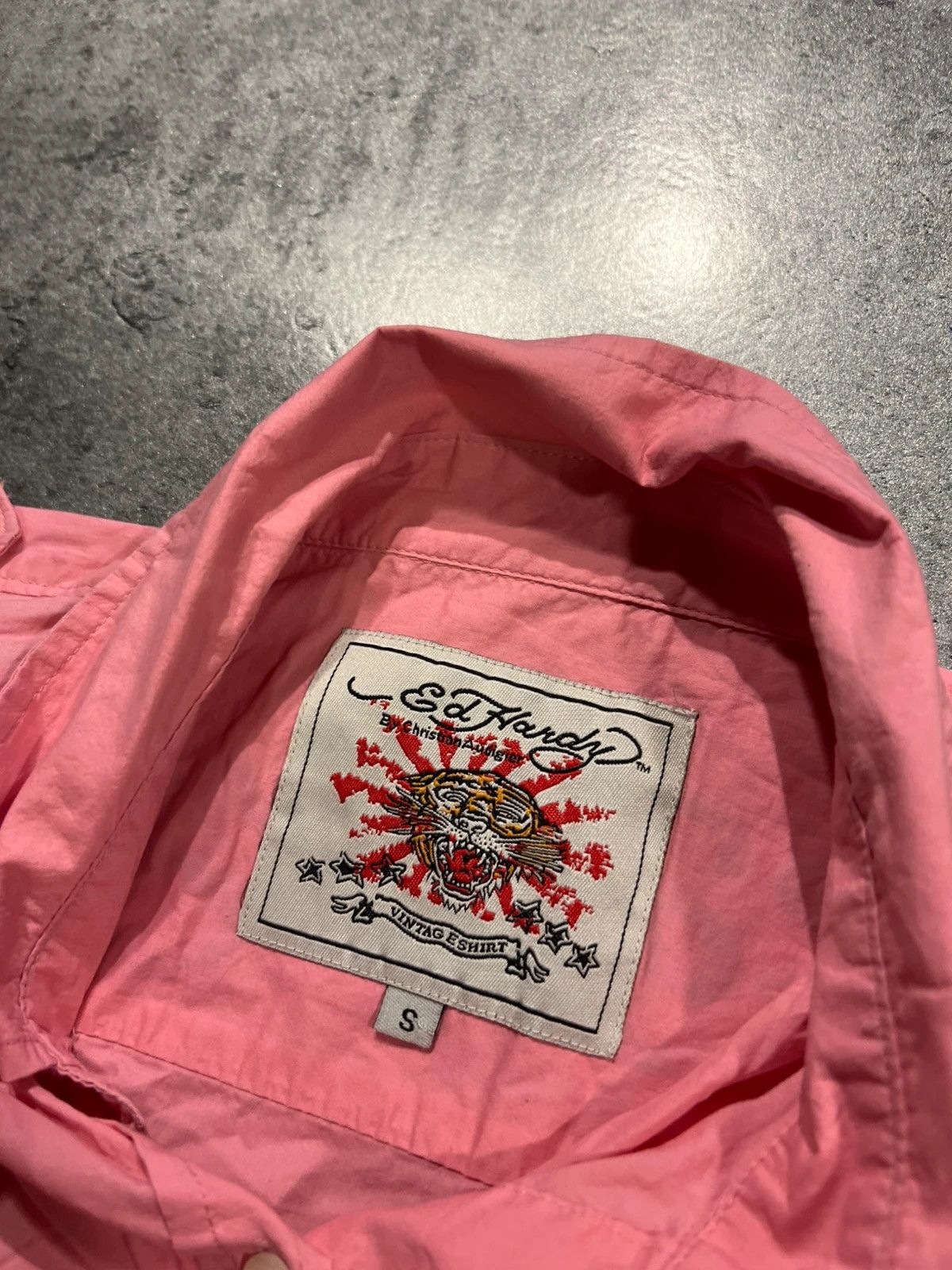 Ed Hardy Pink womens ed hardy shirt with crystals y2k couqette 2000s Size S / US 4 / IT 40 - 7 Thumbnail