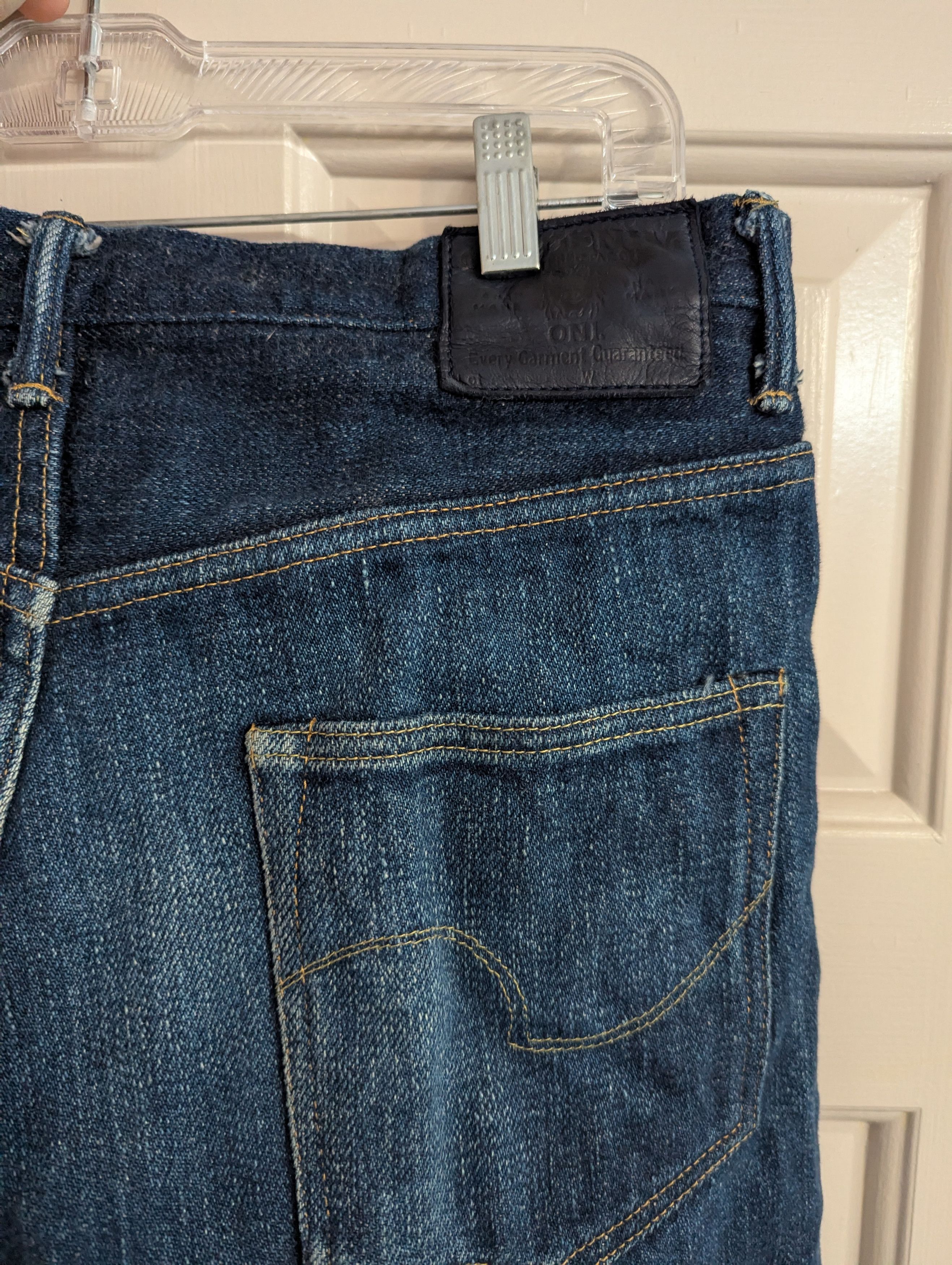 Oni ONI-902ZR-Gray 20 oz Indigo x Gray Secret denim Size US 33 - 4 Thumbnail