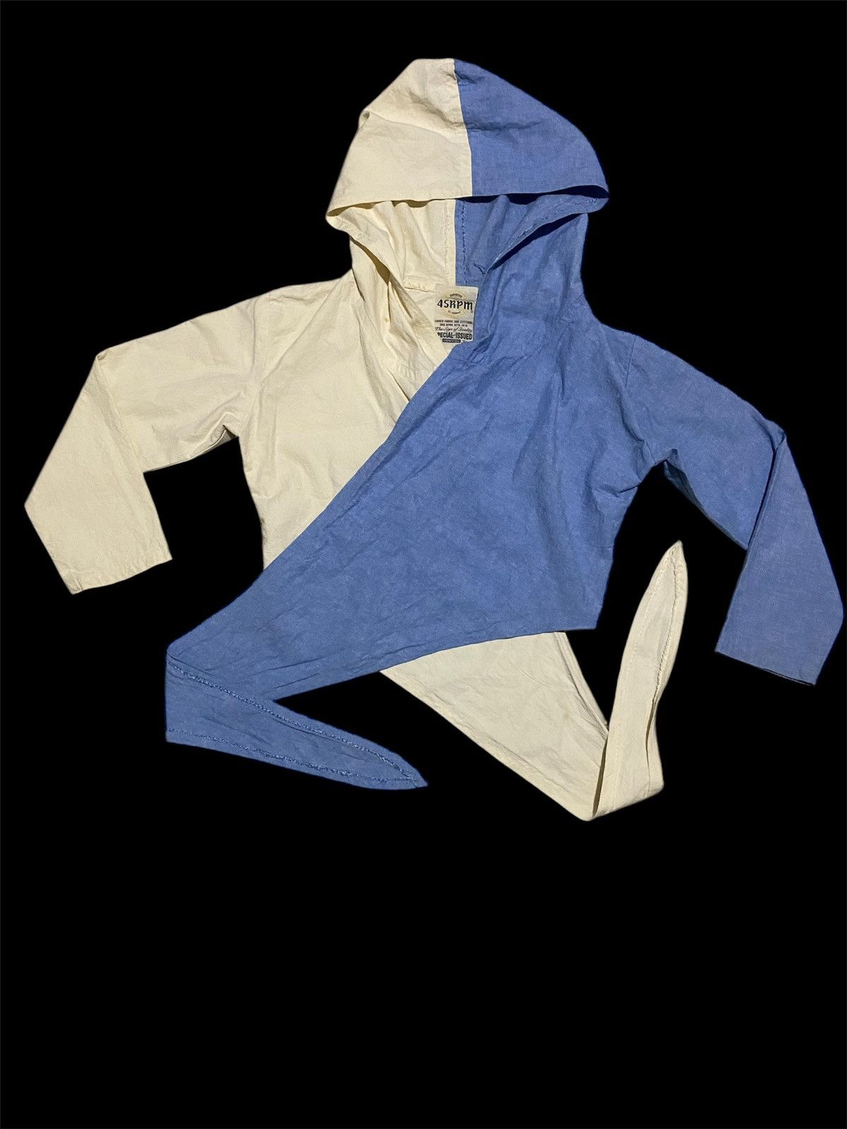 45rpm × If Six Was Nine × Le Grande Bleu (L.G.B.) Rare! Unstructured 45RPM Two Tone Hoodie Jacket Size US S / EU 44-46 / 1 - 1 Thumbnail