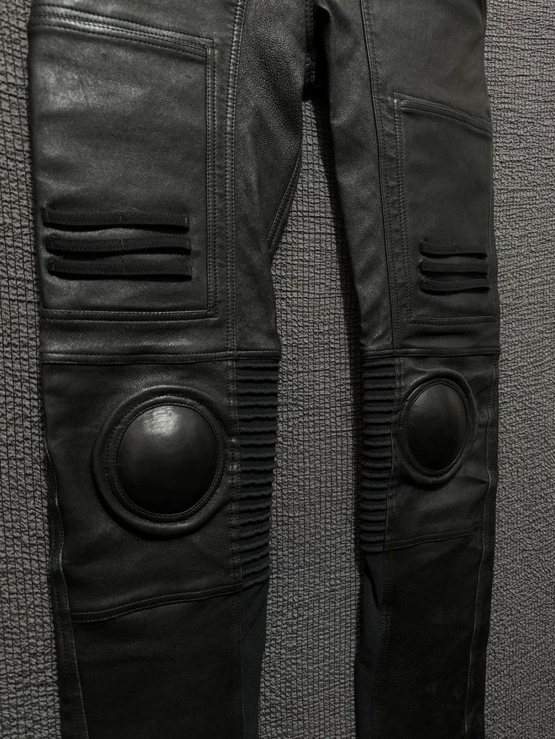 Rick Owens Rick Owens 14 FW main line show biker leather pants 2501-Ne Size US 40 / EU 56 - 4 Thumbnail