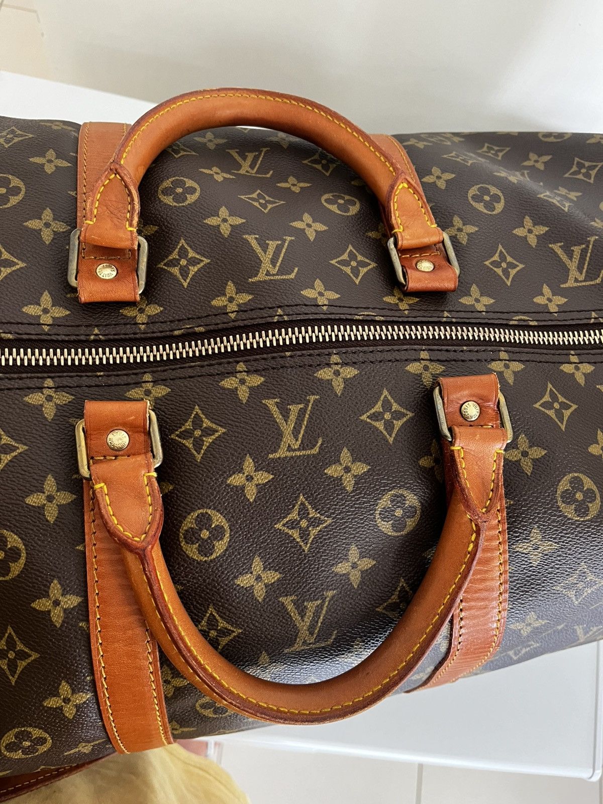 Louis Vuitton Authentic Louis Vuitton Keepall Bandouliere/Vintage/Brown Size ONE SIZE - 6 Thumbnail