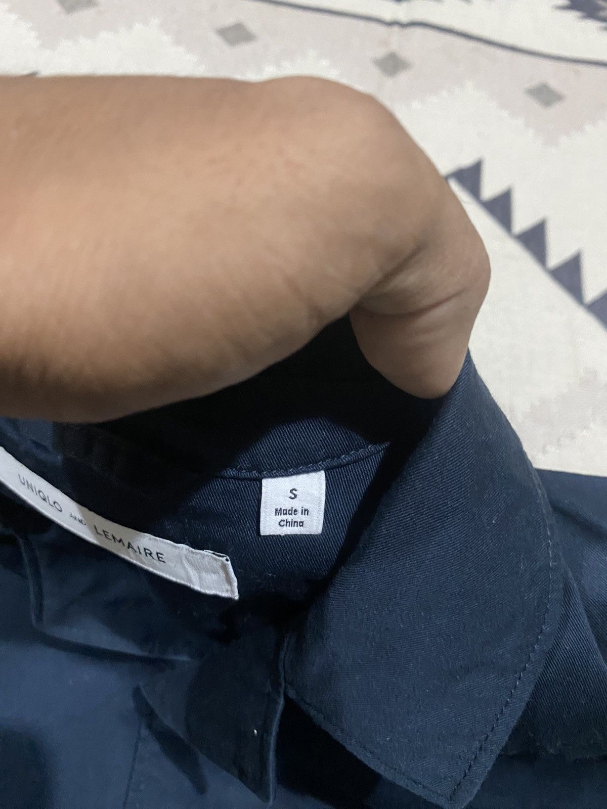 Lemaire × Uniqlo 2000s UNIQLO CHRISTOPHER LEMAIRE COTTON NAVY LIGHT JACKET Size US S / EU 44-46 / 1 - 7 Thumbnail