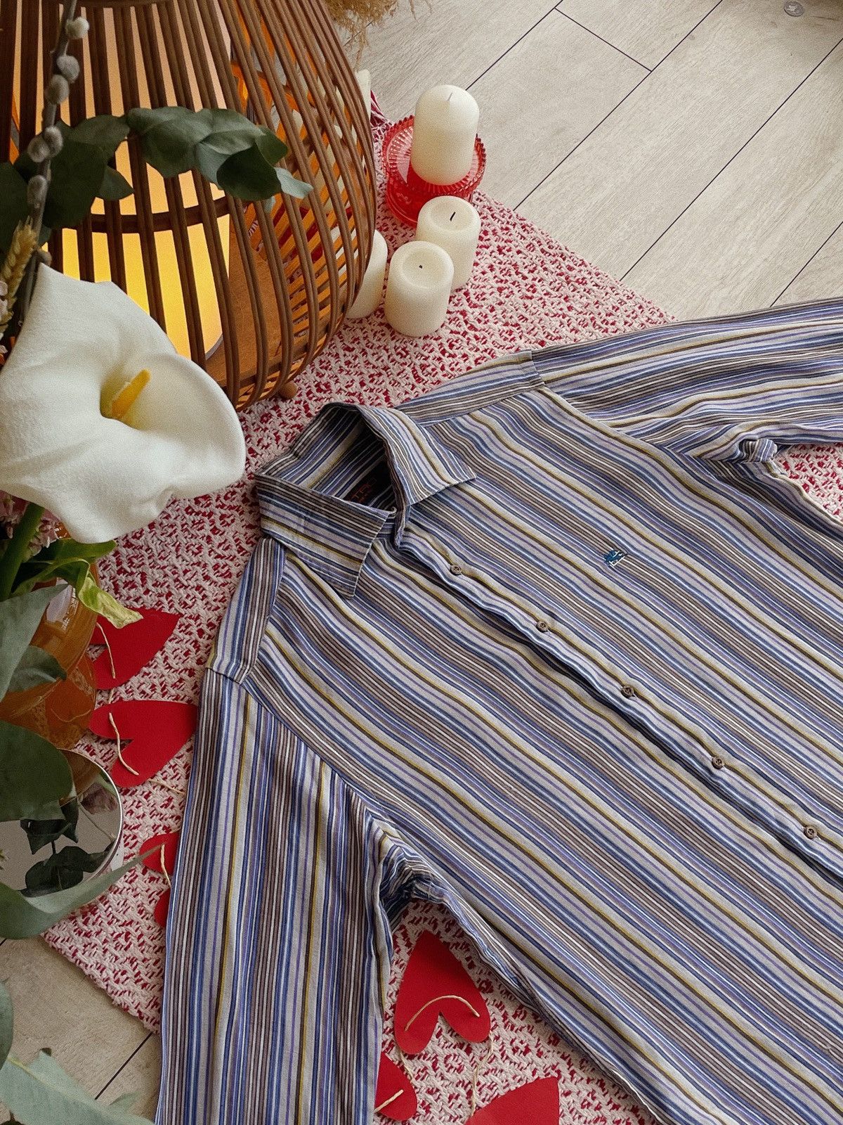 Etro Etro Milano Linen Striped Shirt Size US L / EU 52-54 / 3 - 5 Thumbnail