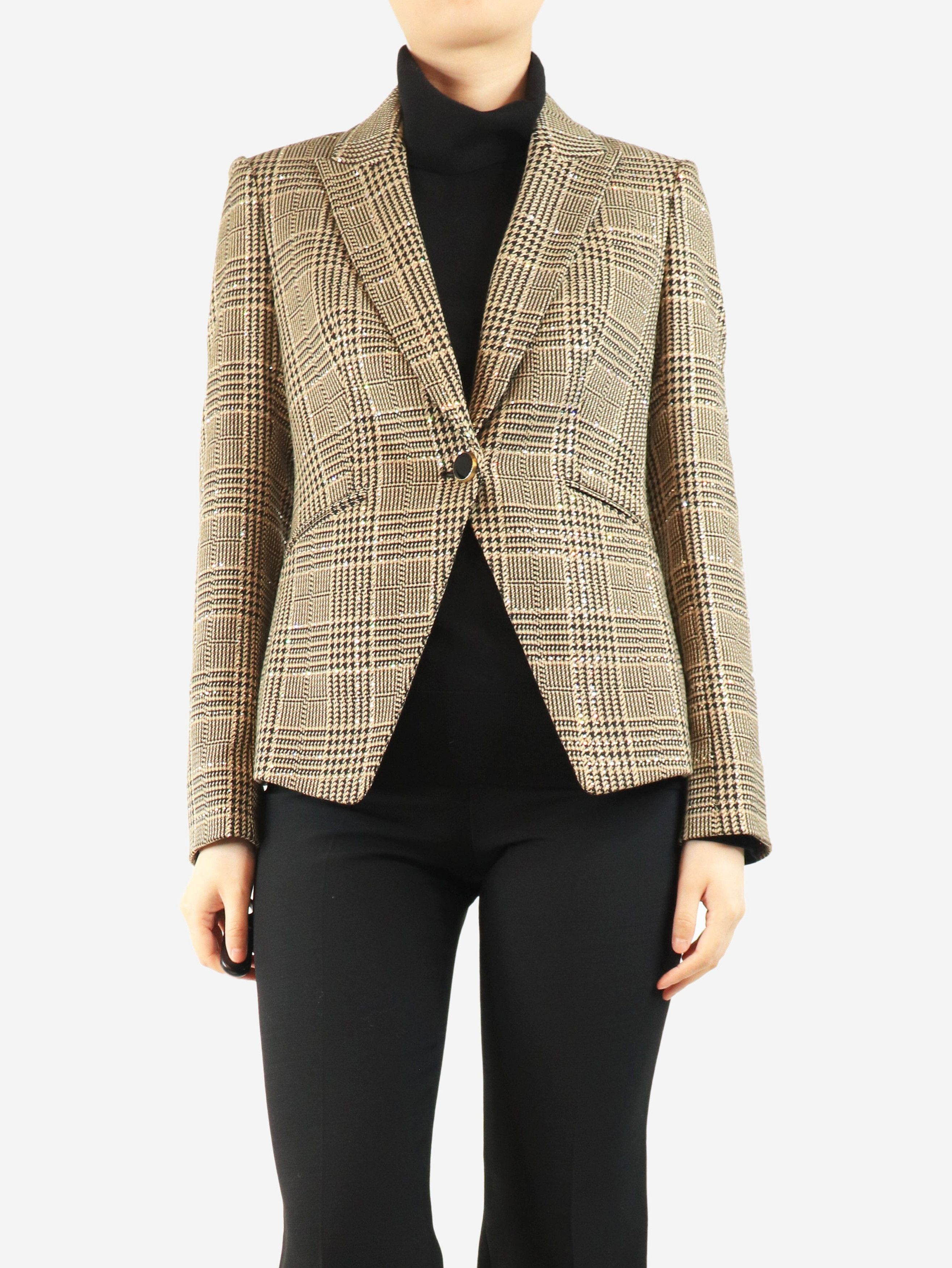 Other Neutral Dickey crystal-embellished jacket - UK 8 Size S / US 4 / IT 40 - 1 Thumbnail