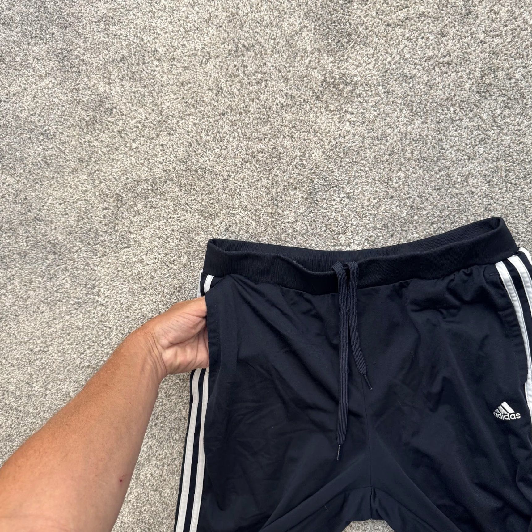 Adidas Adidas Pants Mens Large Blue Tearaway Snap Track Three Stripes Athletic IW7394 Size US 33 - 6 Thumbnail
