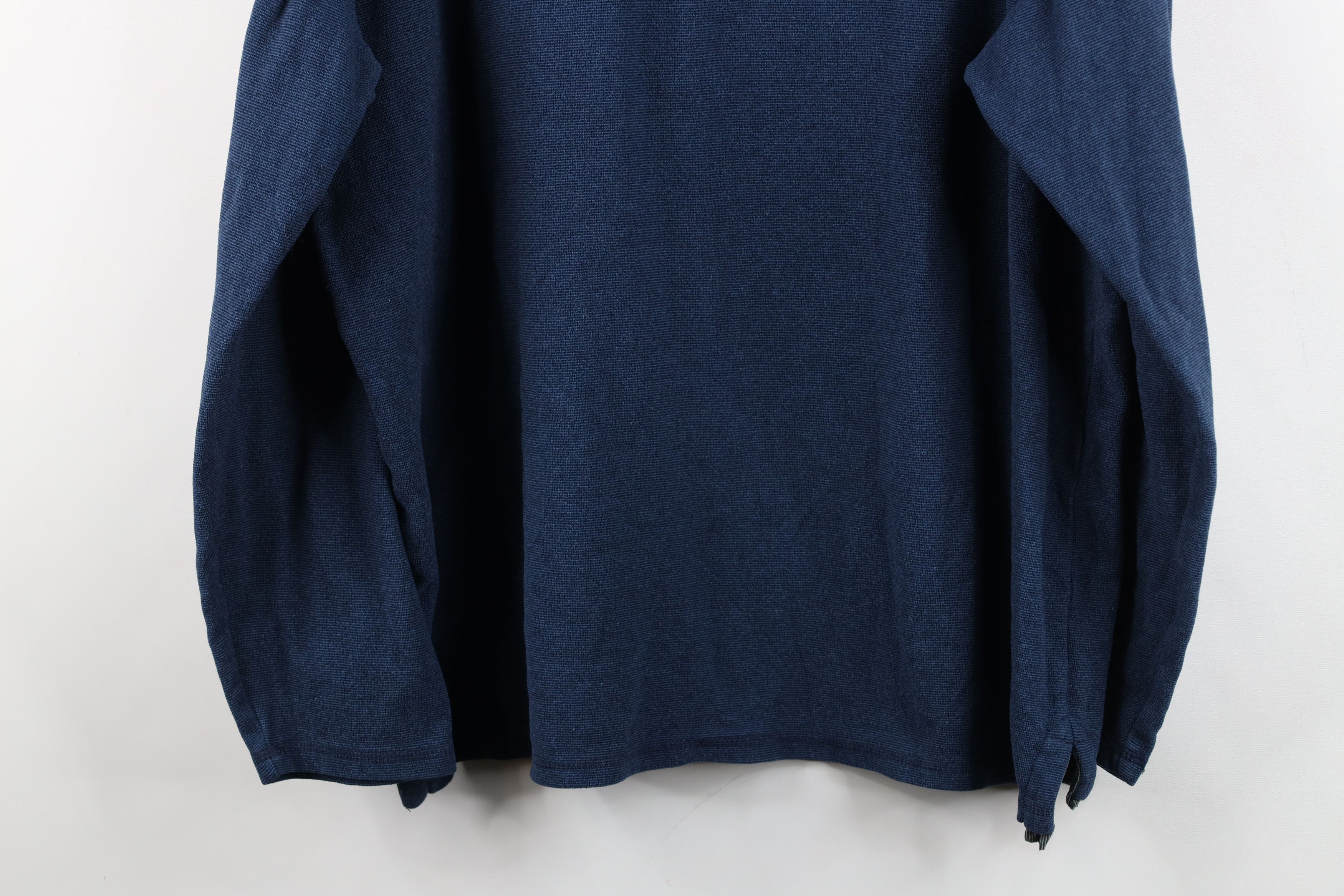 L.L. Bean Vintage LL Bean Fleece Long Sleeve Henley T-Shirt Blue Size US L / EU 52-54 / 3 - 13 Thumbnail