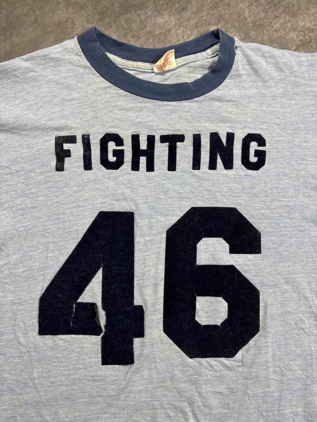 Vintage Thrashed Vintage Ringer Tee Fighting Bush Felt 1970s USA Size US M / EU 48-50 / 2 - 4 Thumbnail