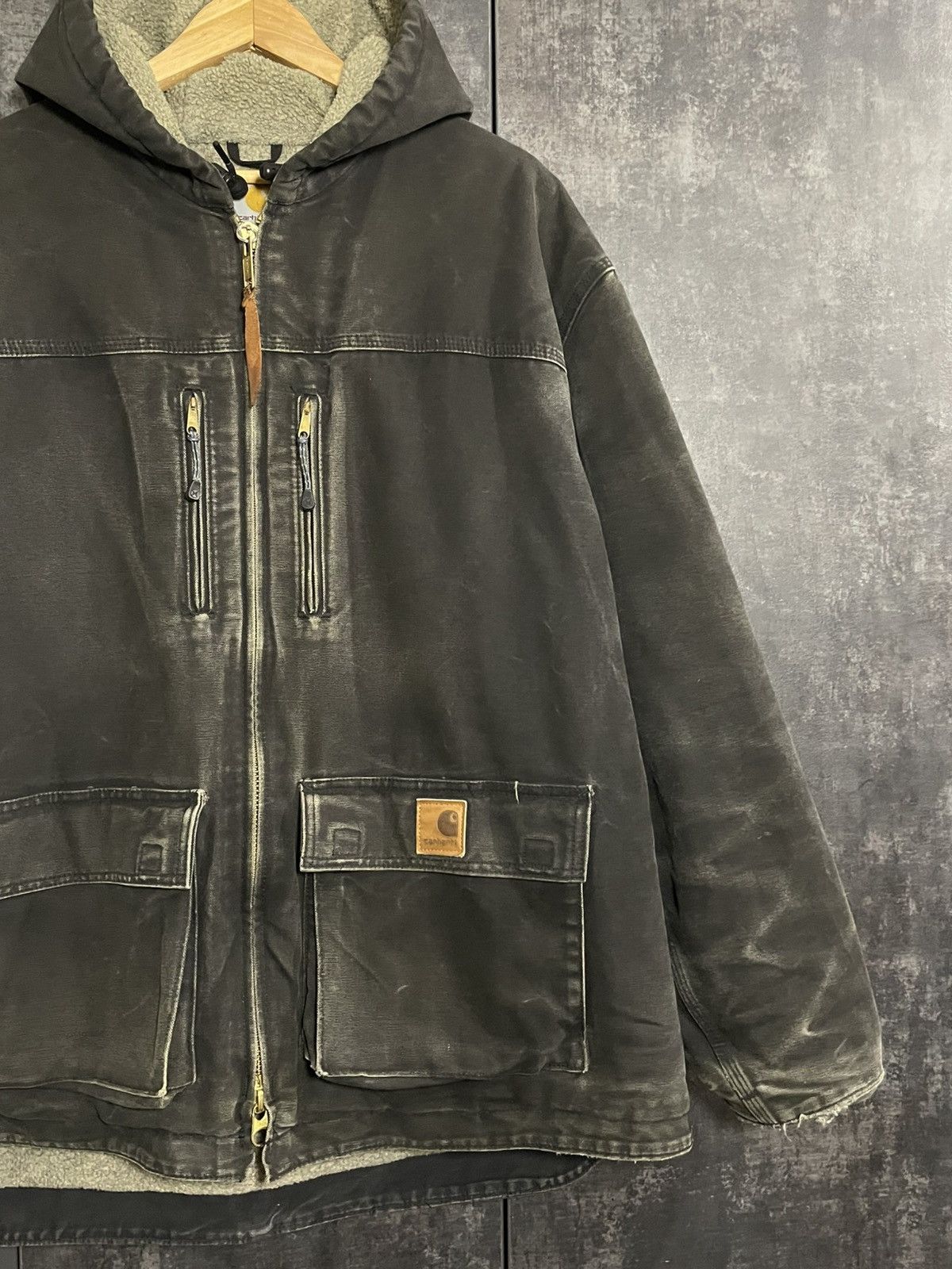 Carhartt Sick Vintage Carhartt C95 Faded Jacket Detroit Active RRL Ys Size US L / EU 52-54 / 3 - 12 Thumbnail