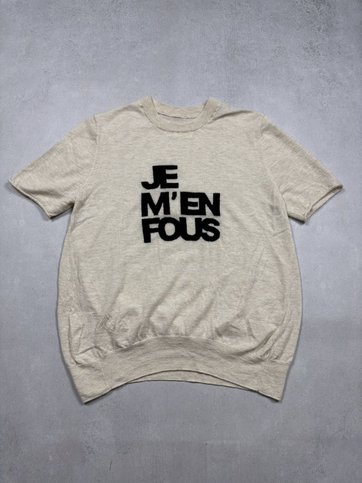 Zadig & Voltaire Zadig & Voltaire Je M’en Fous Cashmere Knit Short Sleeve Top Size M / US 6-8 / IT 42-44 - 1 Thumbnail