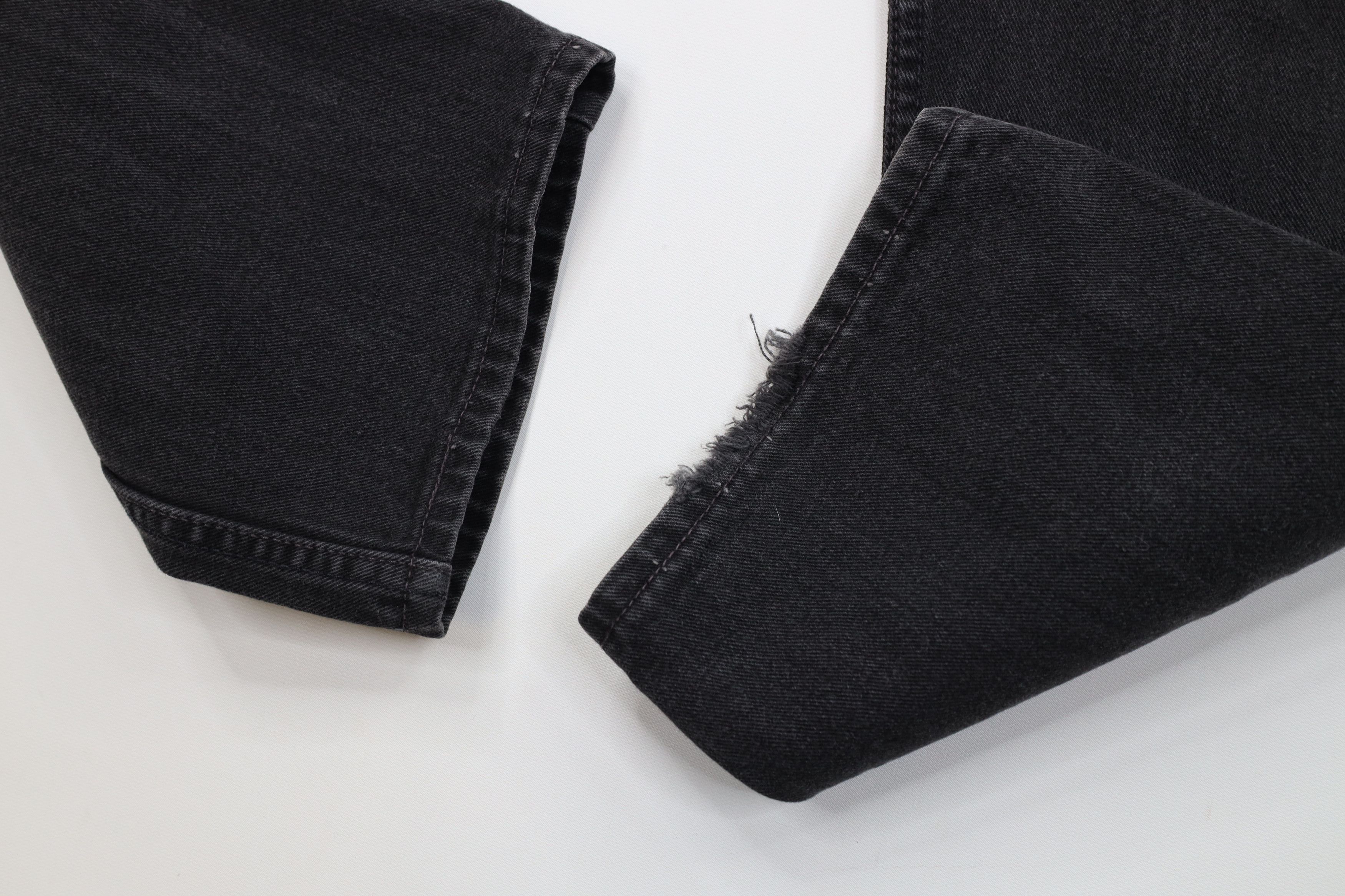 Levi's Vintage Y2K 2003 Levis 505 Regular Straight Leg Jeans Black Size US 38 / EU 54 - 6 Thumbnail