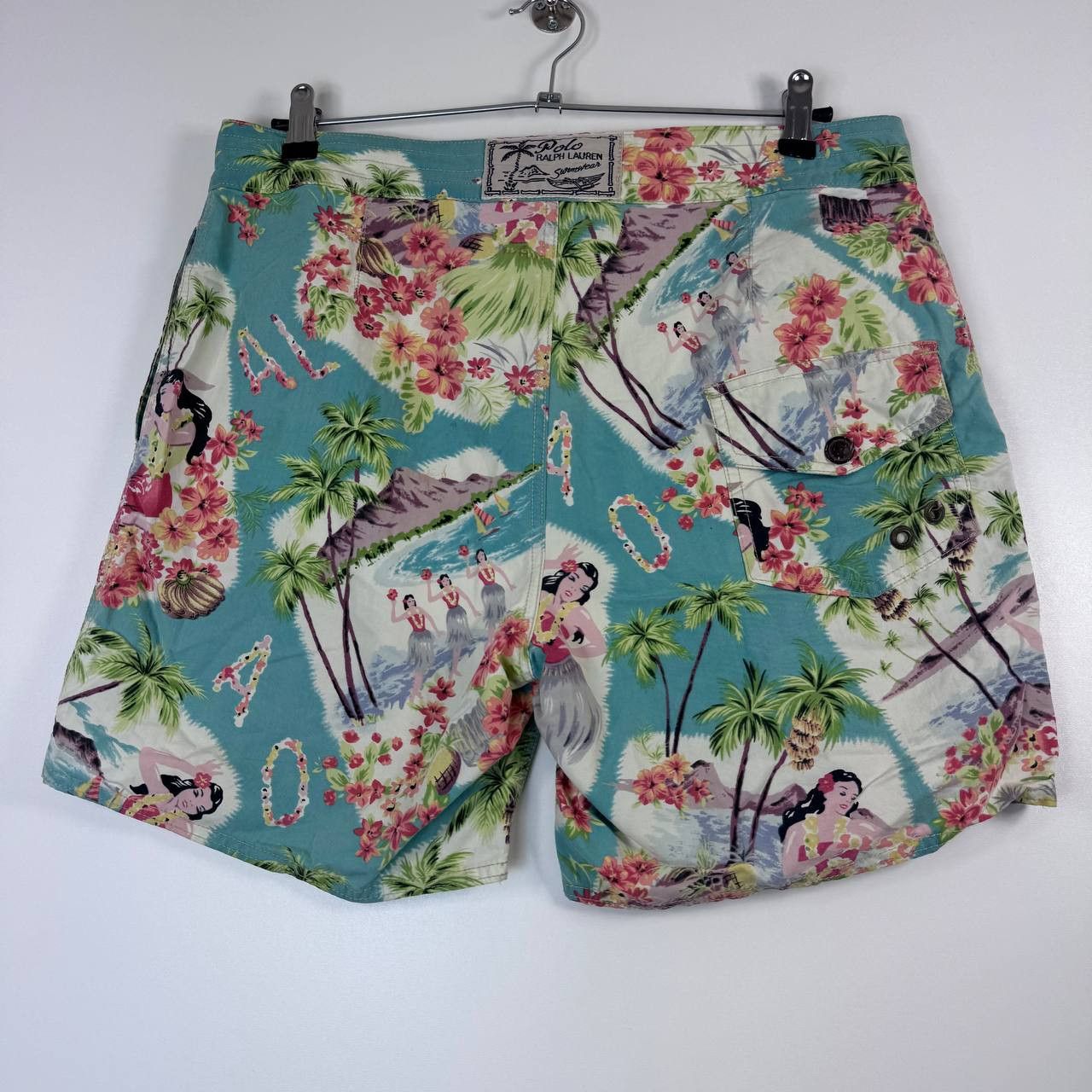 Polo Ralph Lauren Polo Ralph Lauren Hawaiian Swim Shorts Aloha Print Blend M Size US 32 / EU 48 - 9 Thumbnail