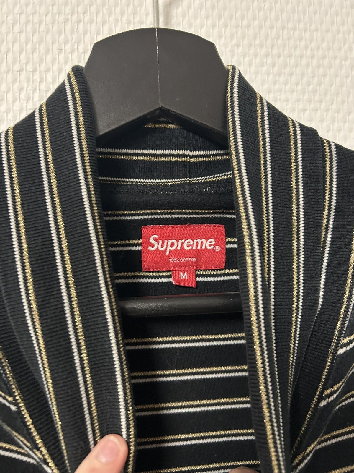 Supreme - FW16 Gold Stripe Turtleneck Schwarz🖤⚜️