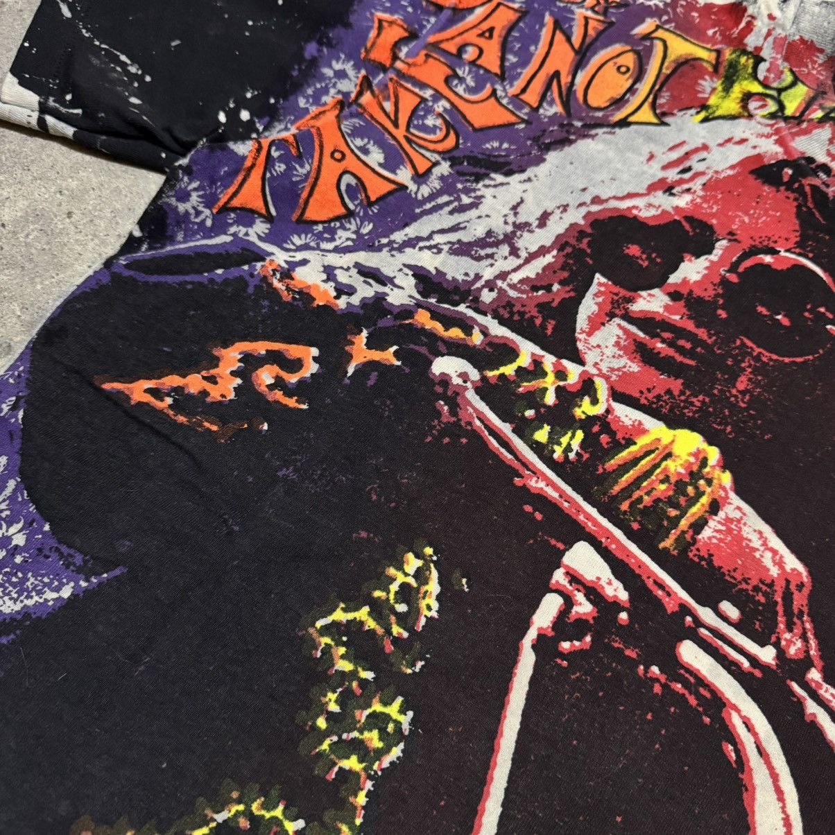 Band Tees × Vintage Vintage Mosquitohead Acid Wash Janis Joplin Tee stedman Size US L / EU 52-54 / 3 - 4 Thumbnail