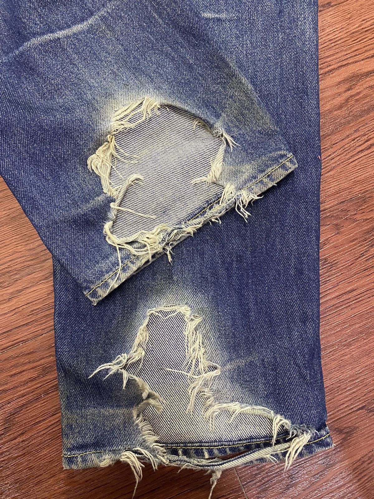 Gap Vtg Y2K Gap Original Jeans Bleached Distressed Loose Jeans Size US 29 - 10 Thumbnail