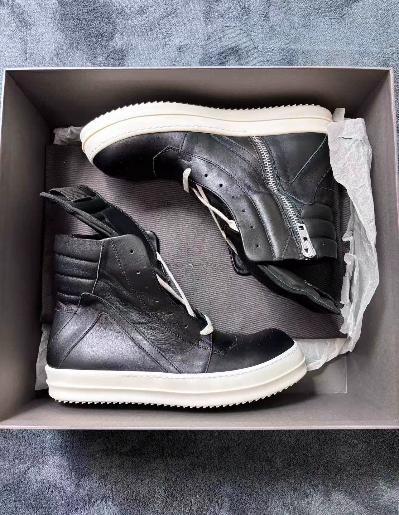 Rick Owens Rick Owens Leather White Lowtop Sneakers 41 Men Size US 8.5 / EU 41-42 - 1 Thumbnail