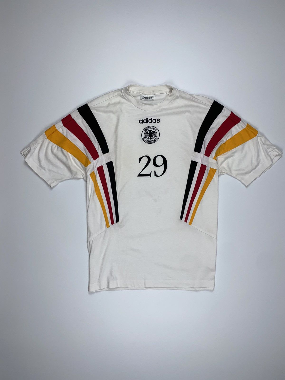 🚨 90s Adidas DEUTSCHER GERMANY soccer jersey #29 mans L tee