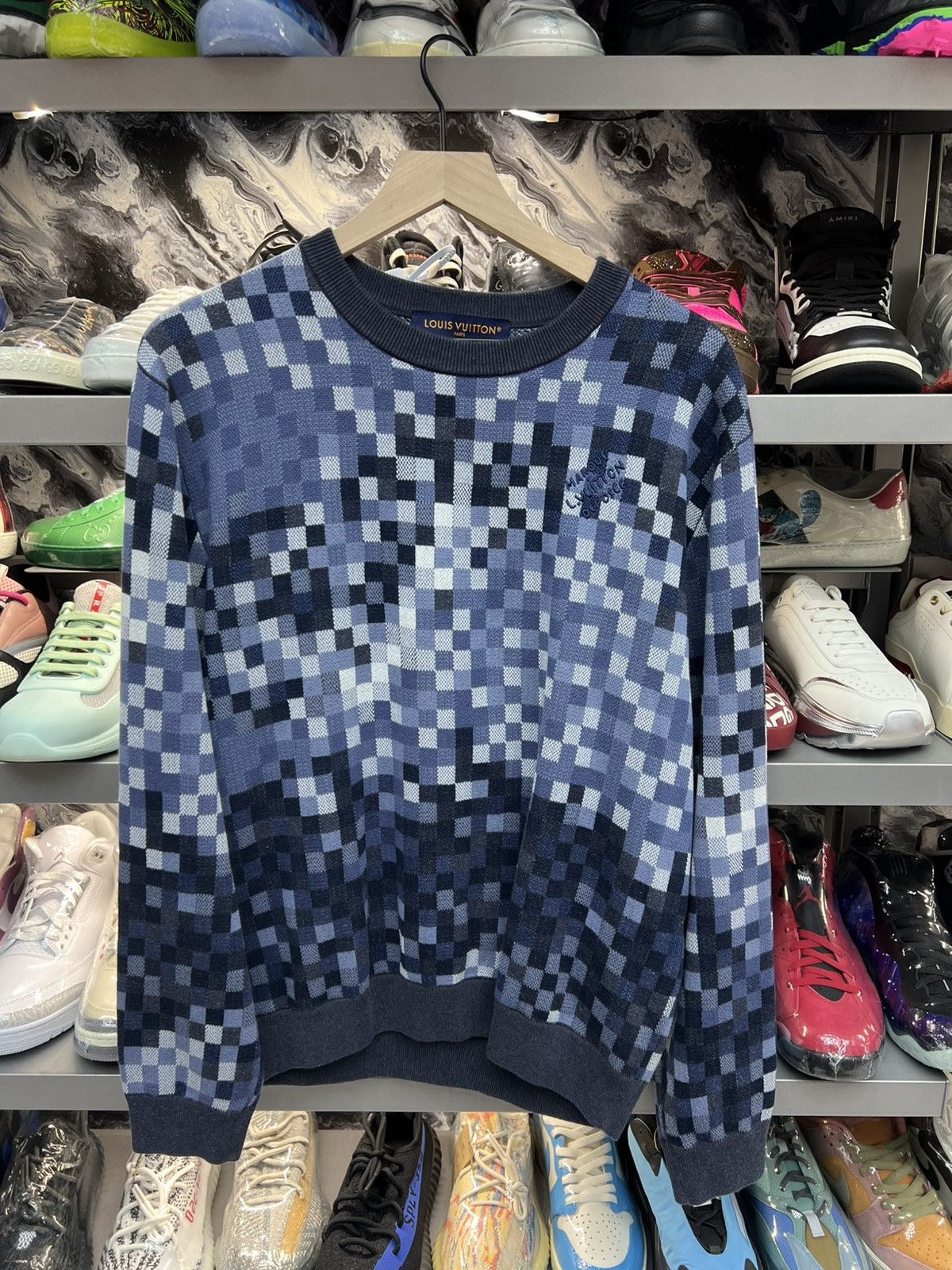 Louis Vuitton Louis Vuitton Lovers Blue Sweater Size US M / EU 48-50 / 2 - 1 Thumbnail