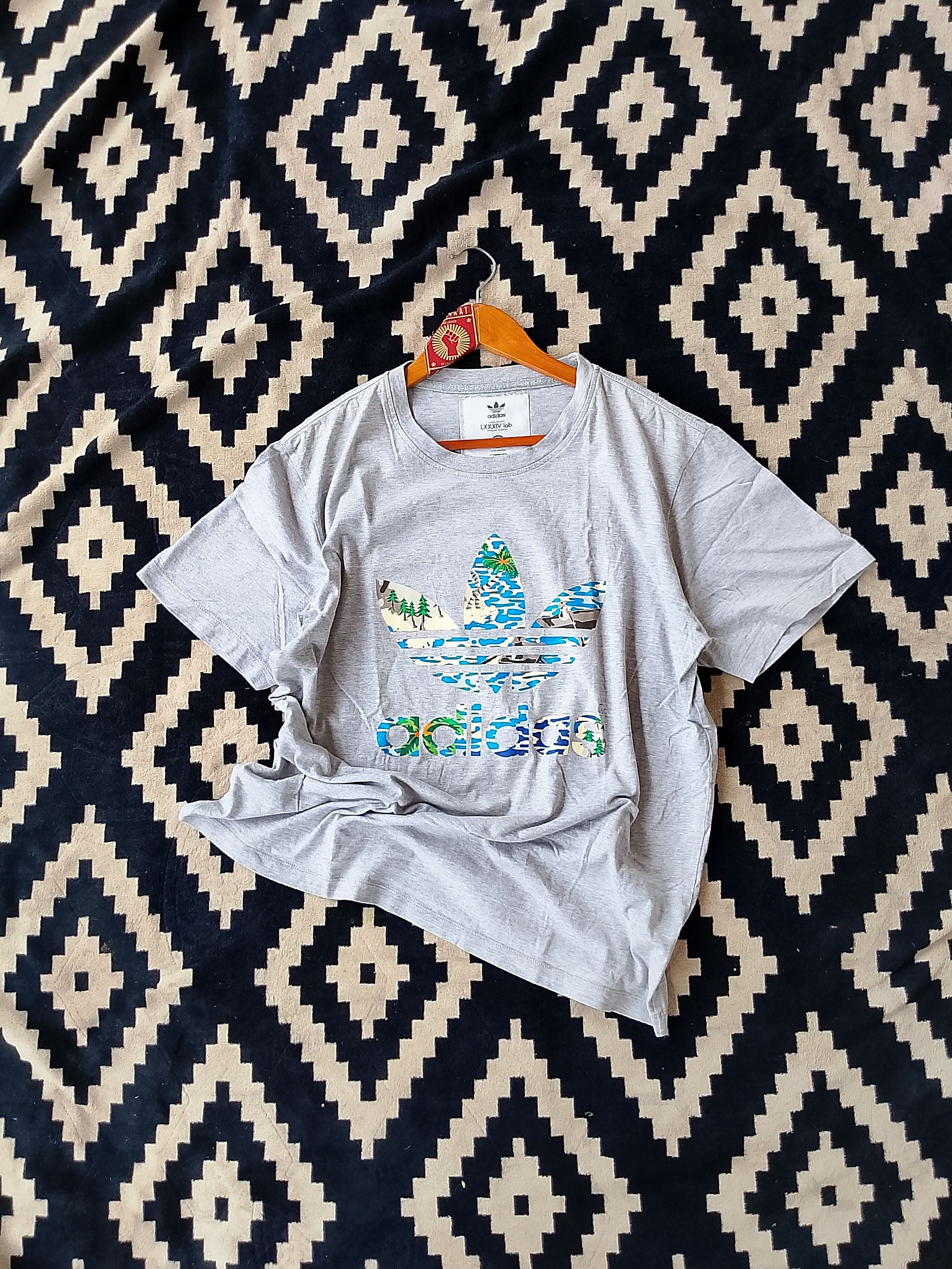 Adidas Rare Adidas Originals x Mark McNairy x Kazuki Kuraishi Tee Size US L / EU 52-54 / 3 - 3 Thumbnail