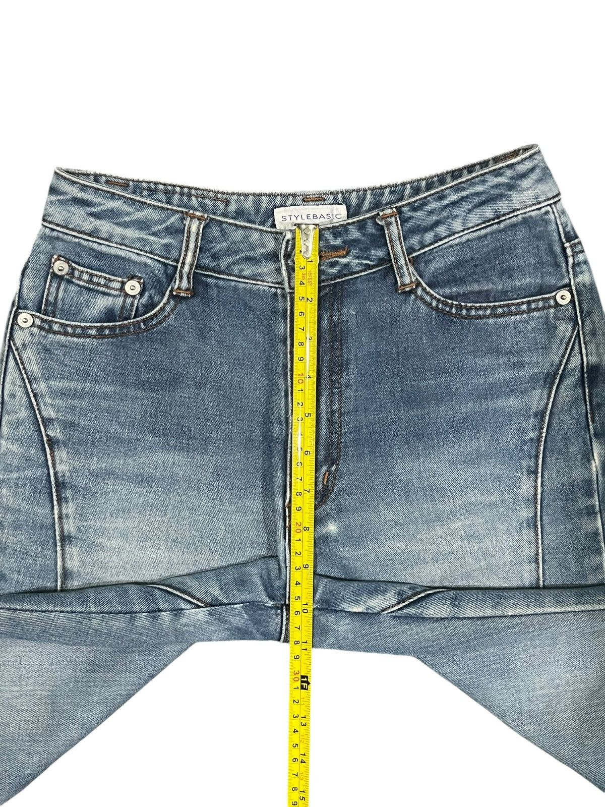 Hysteric Glamour × Japanese Brand Vintage Japanese Brand Blue Washed Distressed Flare Jeans Size 26" / US 2 / IT 38 - 13 Thumbnail