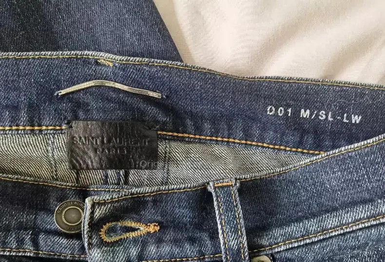 Yves Saint Laurent Saint Laurent Classic Slim Fit Jeans. Size US 29 - 3 Thumbnail