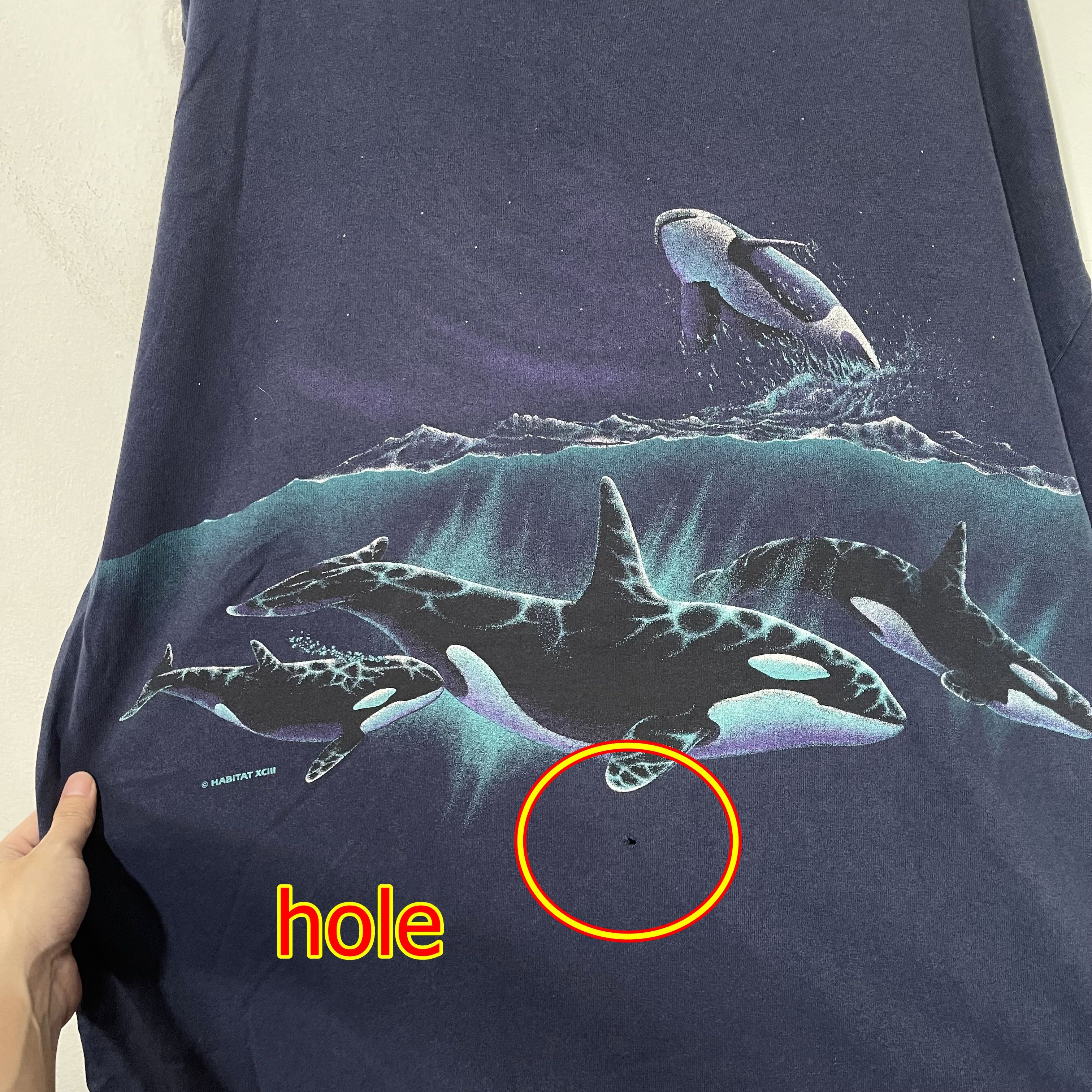 Vintage Vintage 90s Orca Killer Whale T-Shirt Size US XL / EU 56 / 4 - 9 Thumbnail