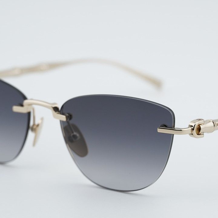 Gucci Gucci GG2063S 001 Sunglasses Endura Gold Cat Eye Frame, Grey Size ONE SIZE - 9 Thumbnail