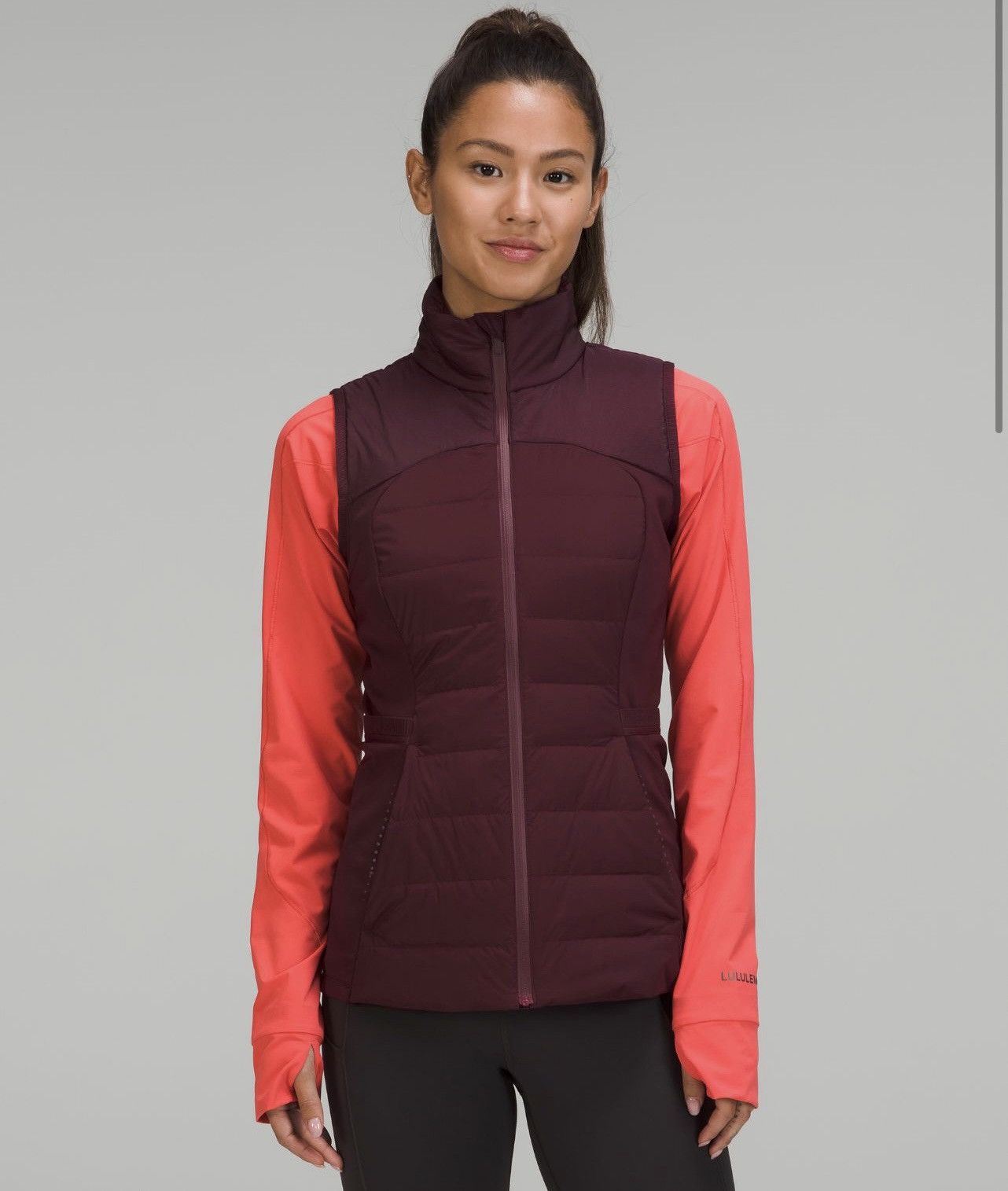 image of Lululemon Down For It All Vest NWT In Cassis in Red, Women's (Size Small)