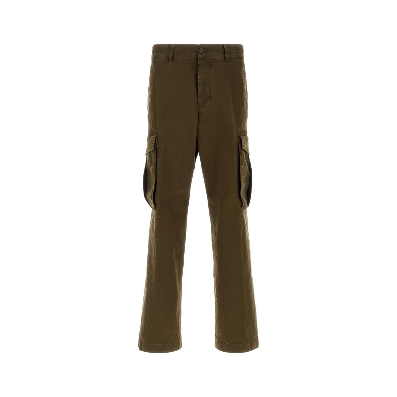 Dsquared2 DSQUARED2 Loose Olive Green Stretch Cotton Cargo Pants New & Size US 30 / EU 46 - 1 Thumbnail