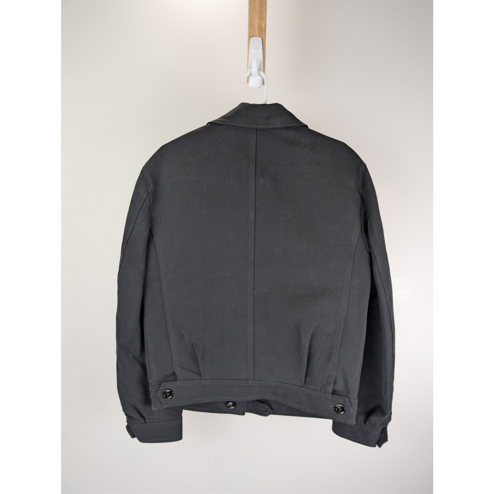 Tom Ford o1rshd1 CC20 Cotton Twill Trucker Jacket in Black Size US M / EU 48-50 / 2 - 9 Thumbnail