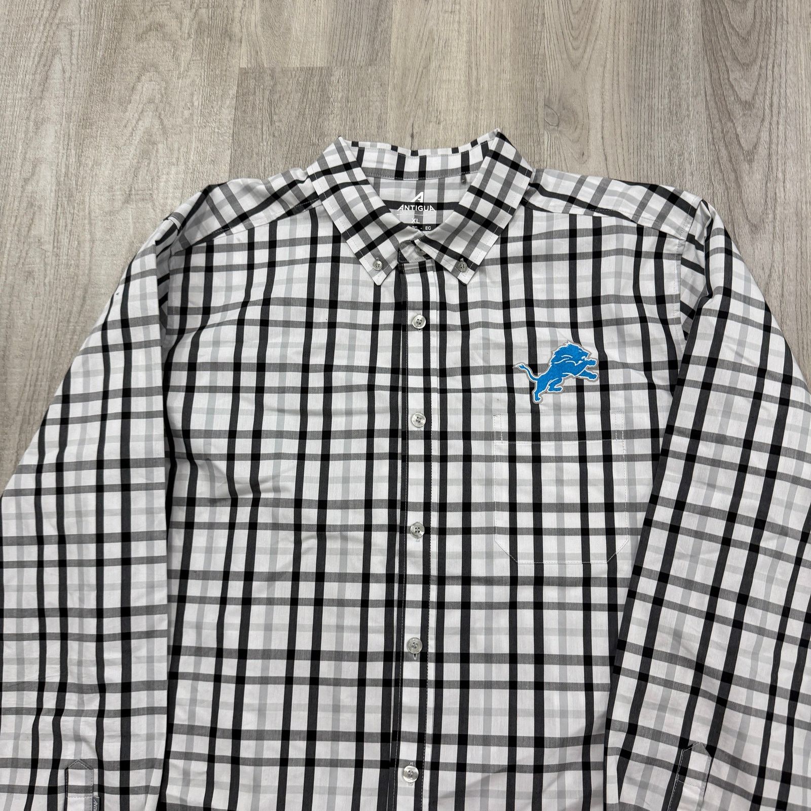 Antigua Antigua Detroit Lions Button Down Shirt Men's Extra Large Size US XL / EU 56 / 4 - 2 Thumbnail