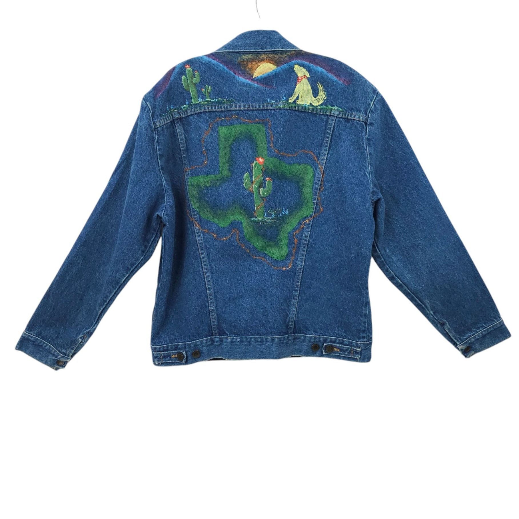 Wrangler Wrangler Western Denim Jacket Womens Size L DIY Hand Painted Size L / US 10 / IT 46 - 2 Thumbnail