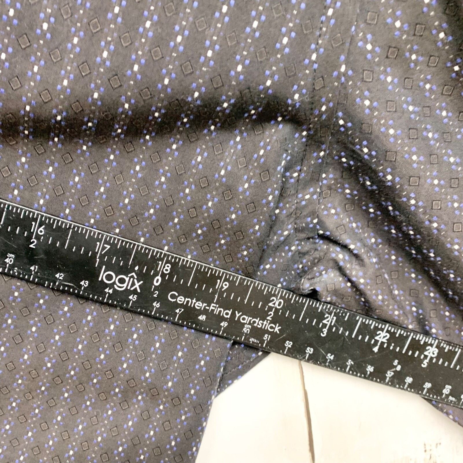 Zara Zara Shirt Mens Chest 20.5" Long Sleeve Blk Geometric Print Size US M / EU 48-50 / 2 - 4 Thumbnail