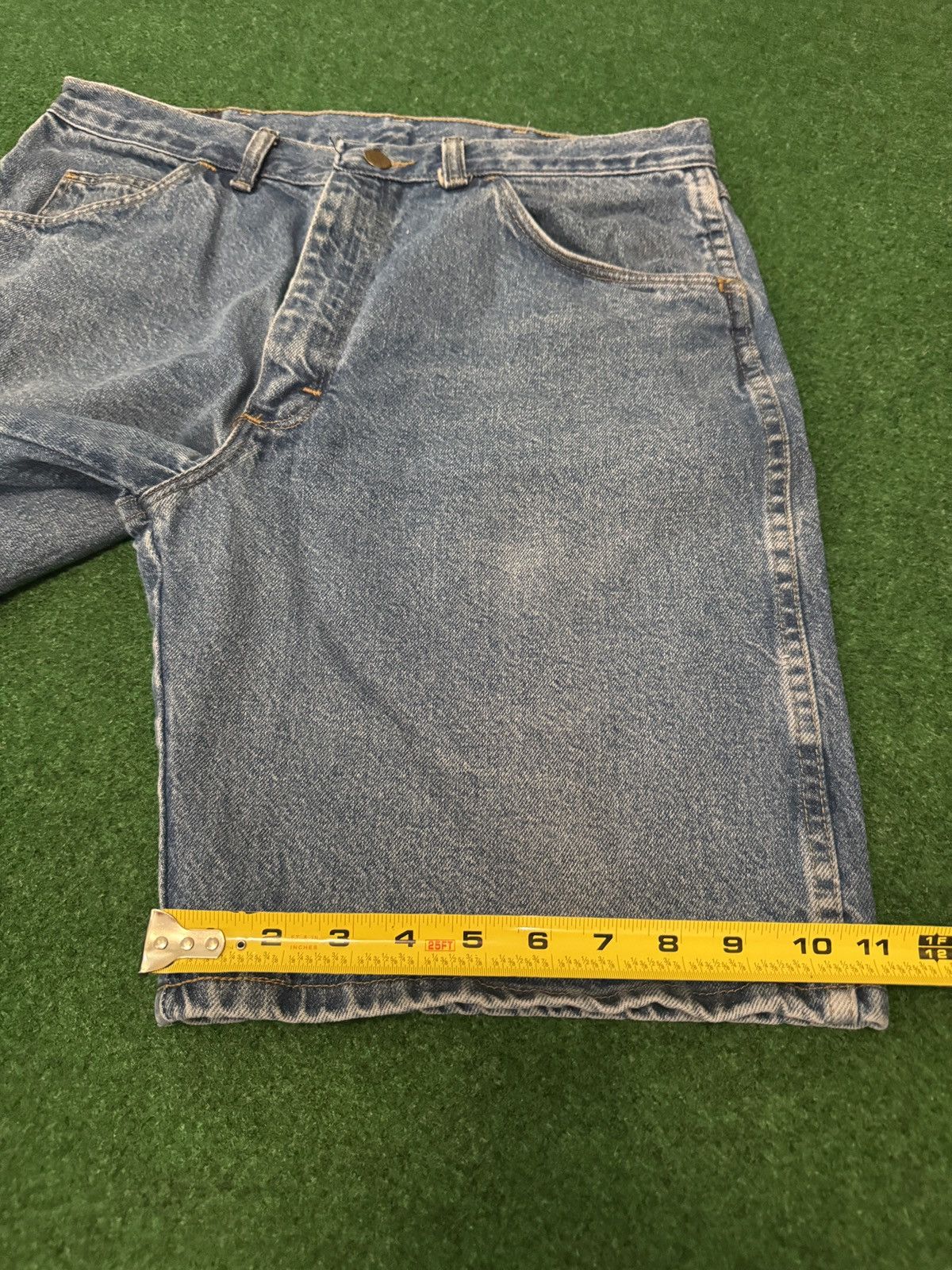 Wrangler Vintage 90s Relaxed Baggy Jorts Skater Grunge Denim Shorts Size US 34 / EU 50 - 6 Thumbnail