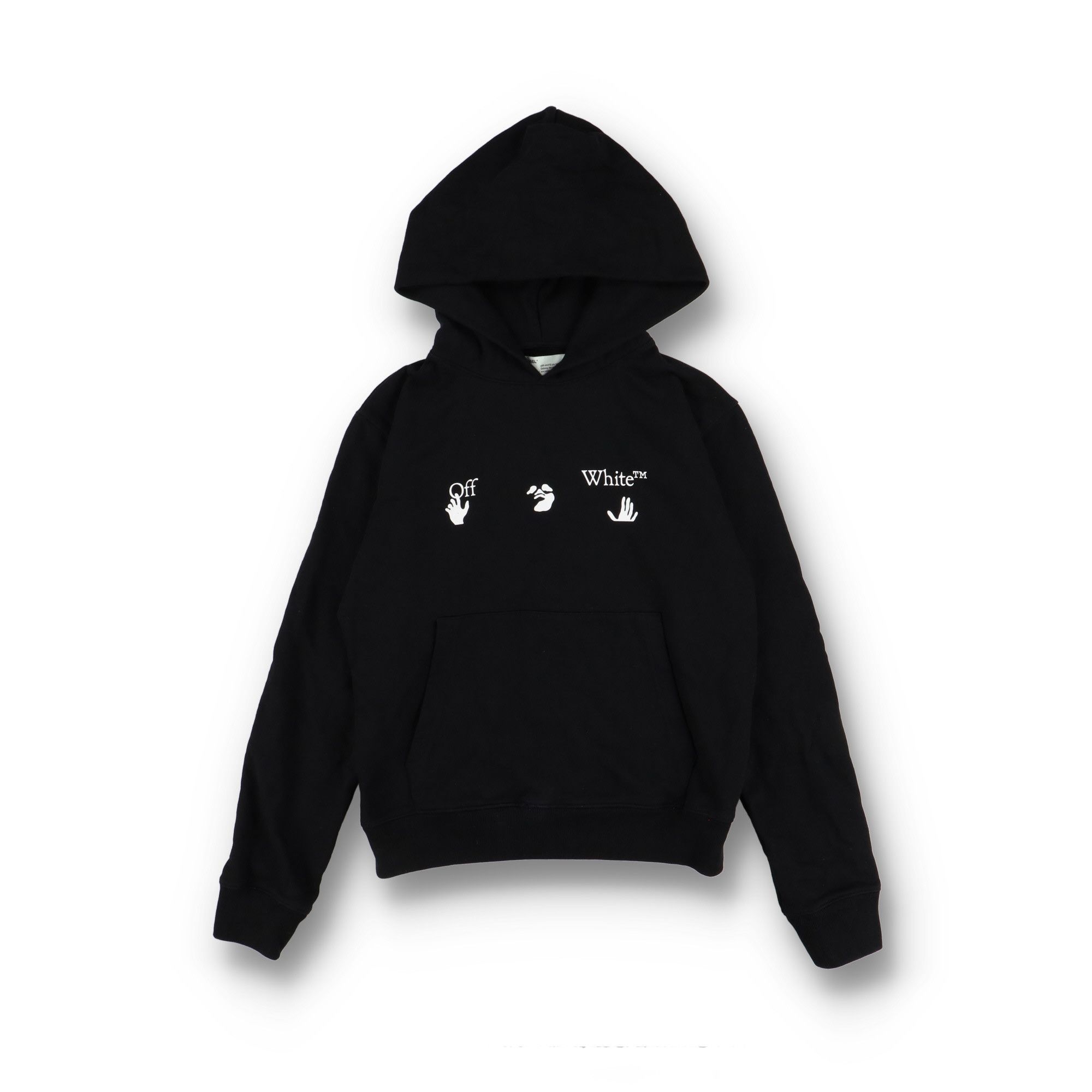 Off-White Black Big Swimming Man Logo Hoodie Size US M / EU 48-50 / 2 - 1 Thumbnail