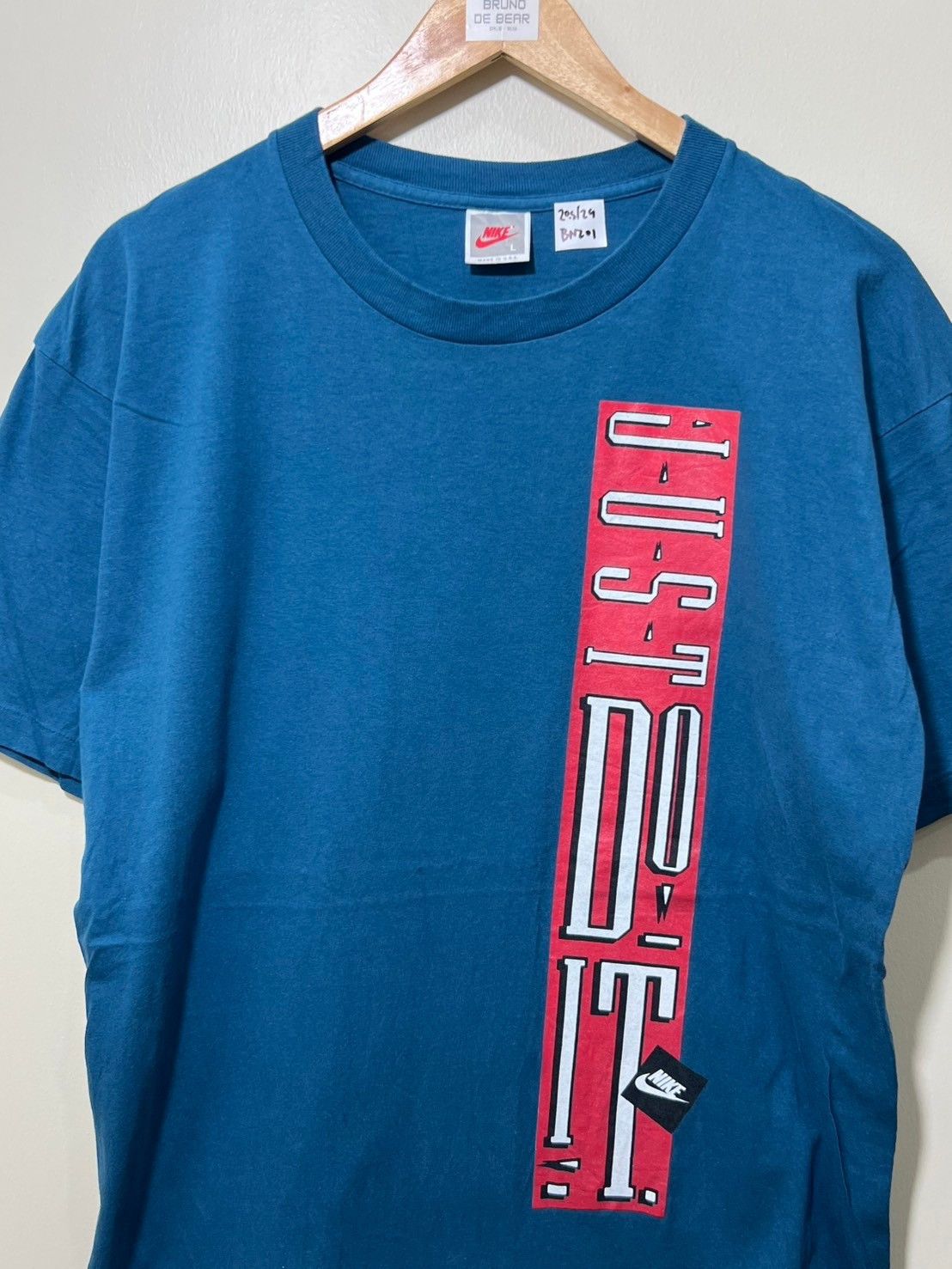 Nike × Nike ACG × Vintage Vintage 90's Nike Just Do It shirt bnz01 Size US L / EU 52-54 / 3 - 2 Thumbnail