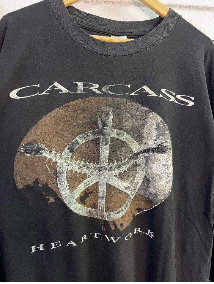 Vintage Carcass Heartwork Shirt Size US L / EU 52-54 / 3 - 2 Thumbnail