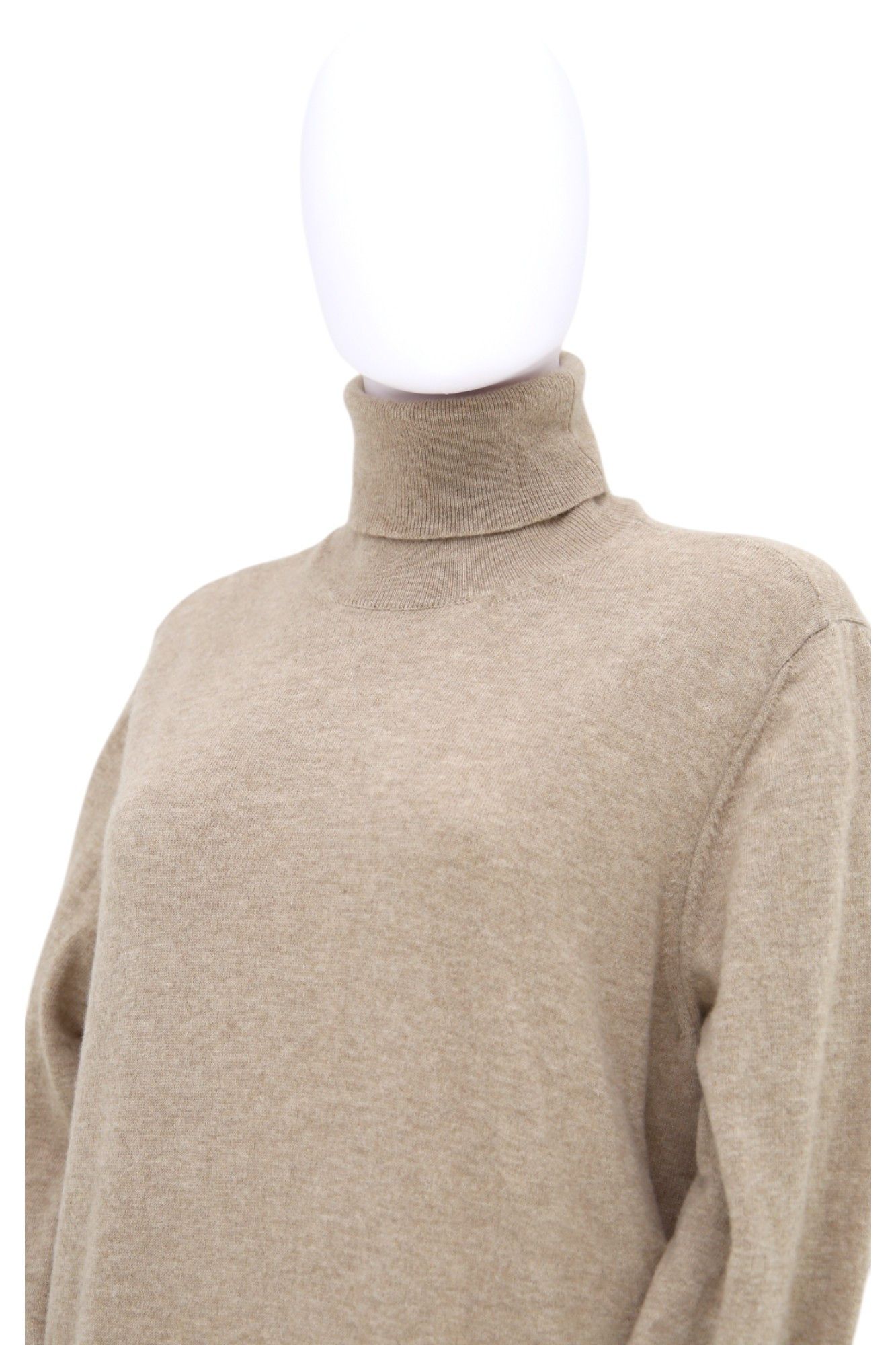 John Galliano × Maison Margiela F/W 2012 Fake Sleeves Brown Turtleneck Dress Size M / US 6-8 / IT 42-44 - 6 Thumbnail