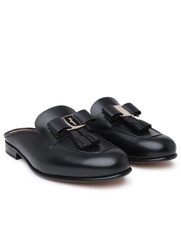 Salvatore Ferragamo o1y0426 Mules in Black Size US 5 / IT 35 - 3 Thumbnail
