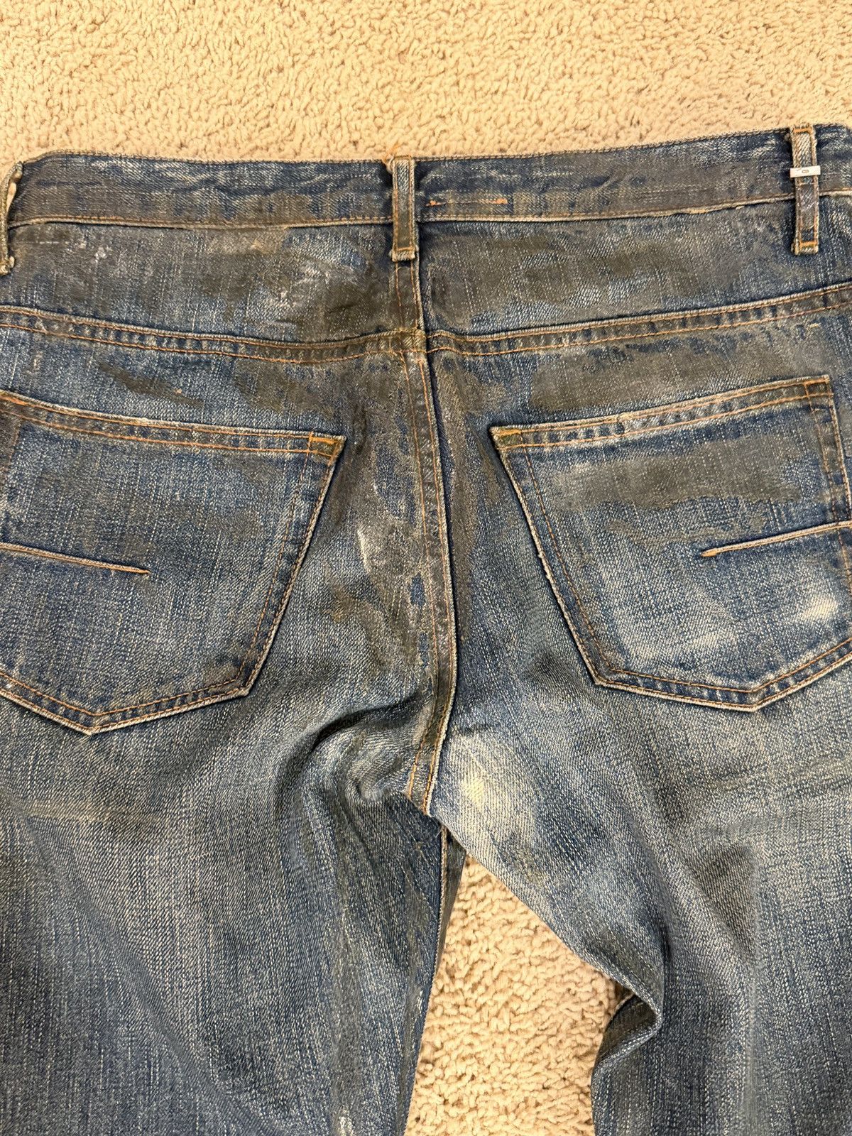 Dior AW06 Dior Homme Luster Waxed Clawmark Denim These Grey days Size US 30 / EU 46 - 4 Thumbnail