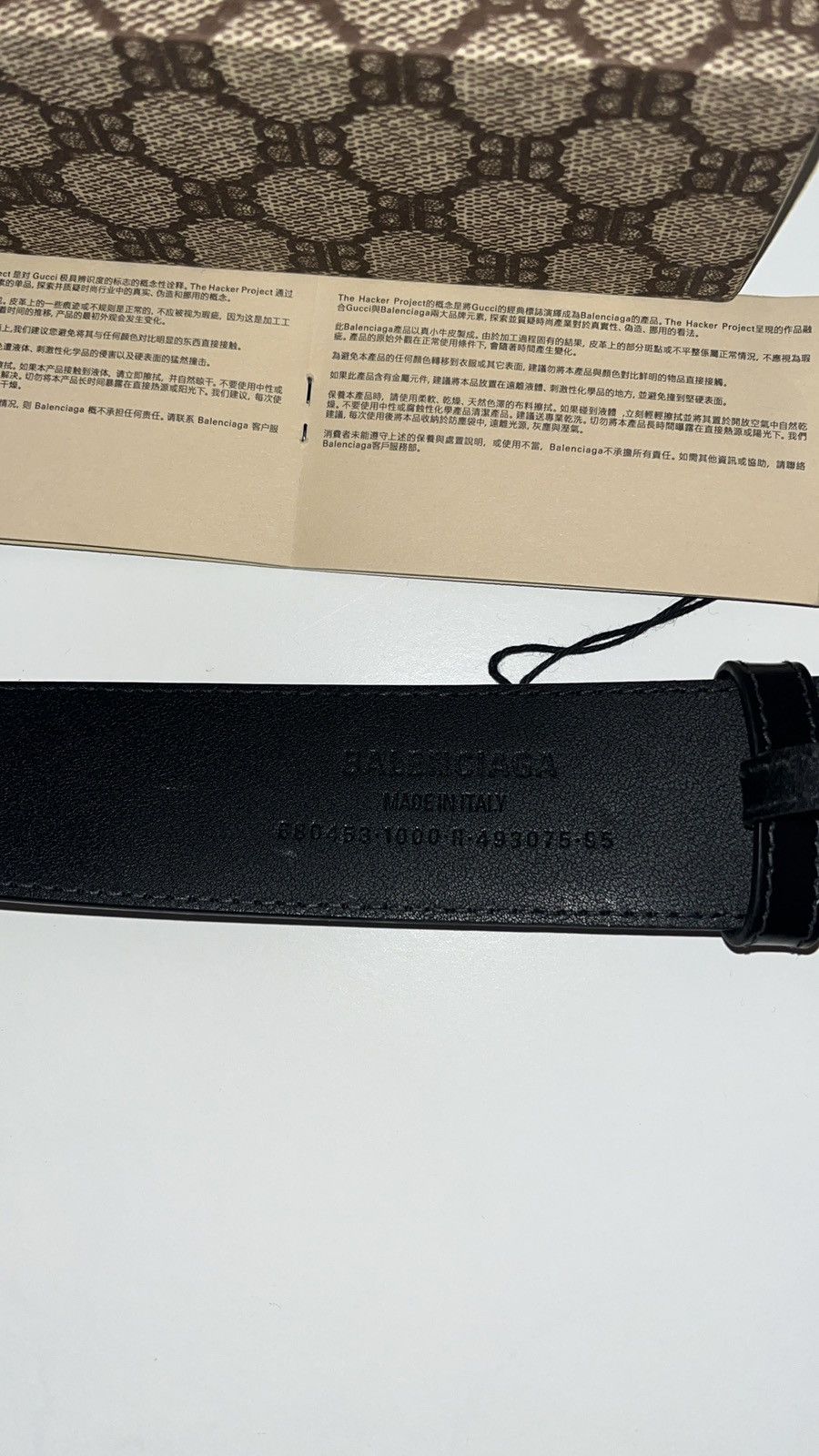 Balenciaga × Gucci Balenciaga X Gucci BB logo Belt Size ONE SIZE - 4 Thumbnail